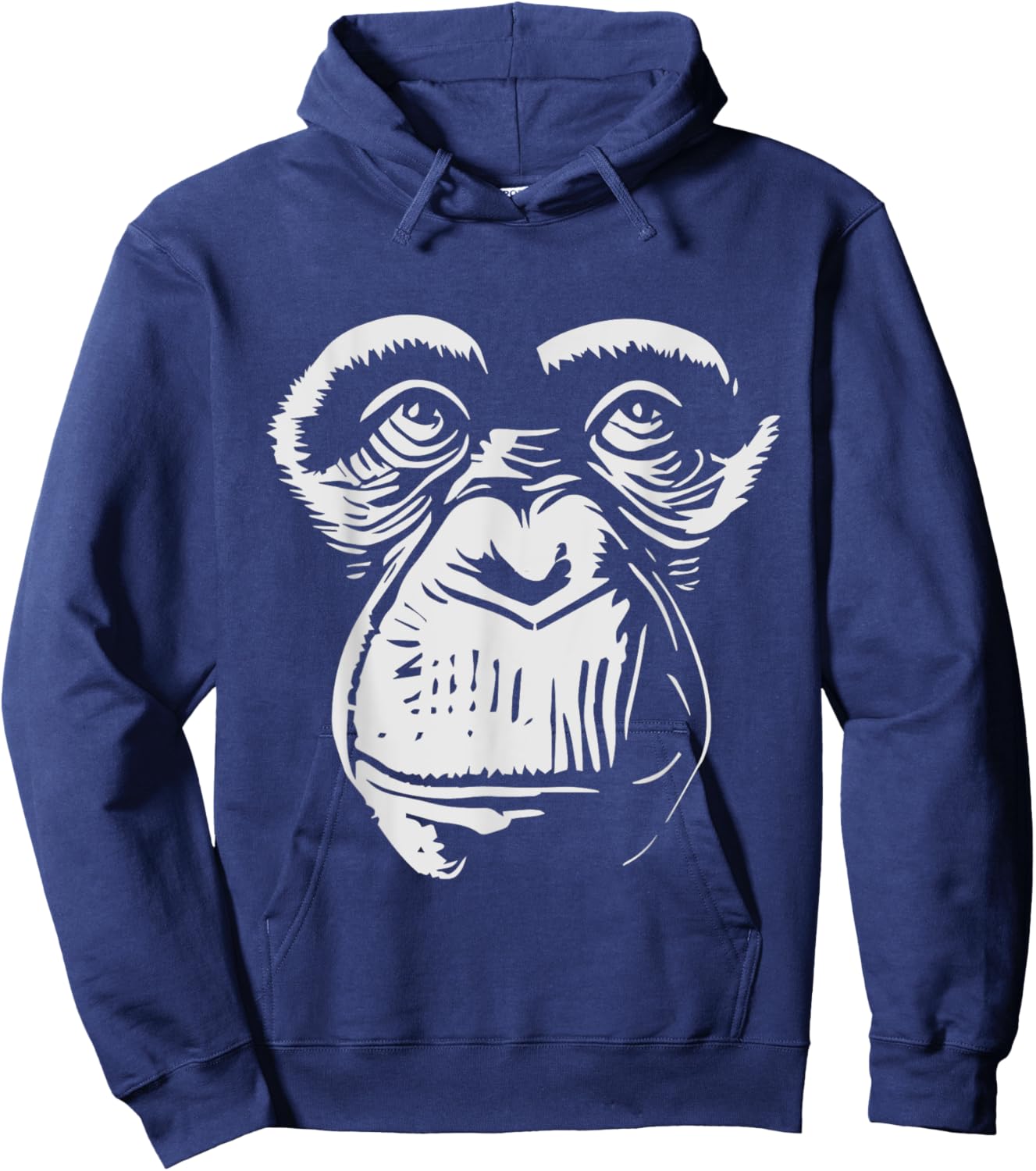 Monkey Face - Primates Wildlife Zoo Animal Lover Zookeeper Hoodie - Hoodie | Navy