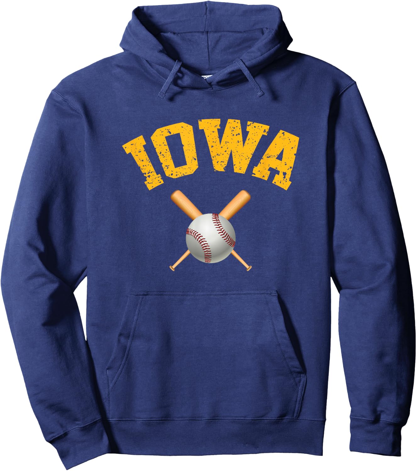 Iowa Baseball Hoodie - Hoodie | Navy