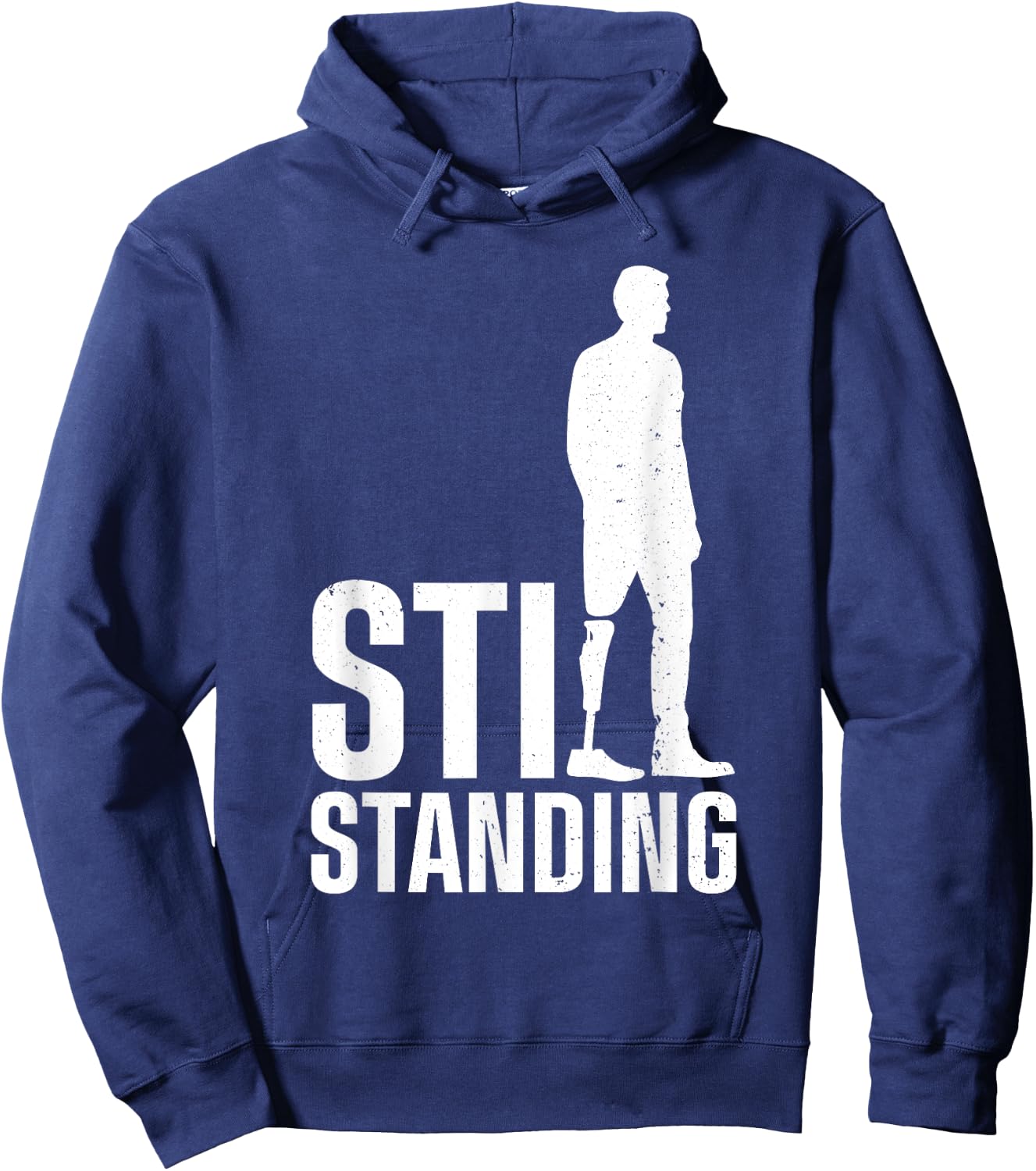 Cool Leg Amputee Art Women Prosthetic Leg Amputation Hoodie - Hoodie | Navy