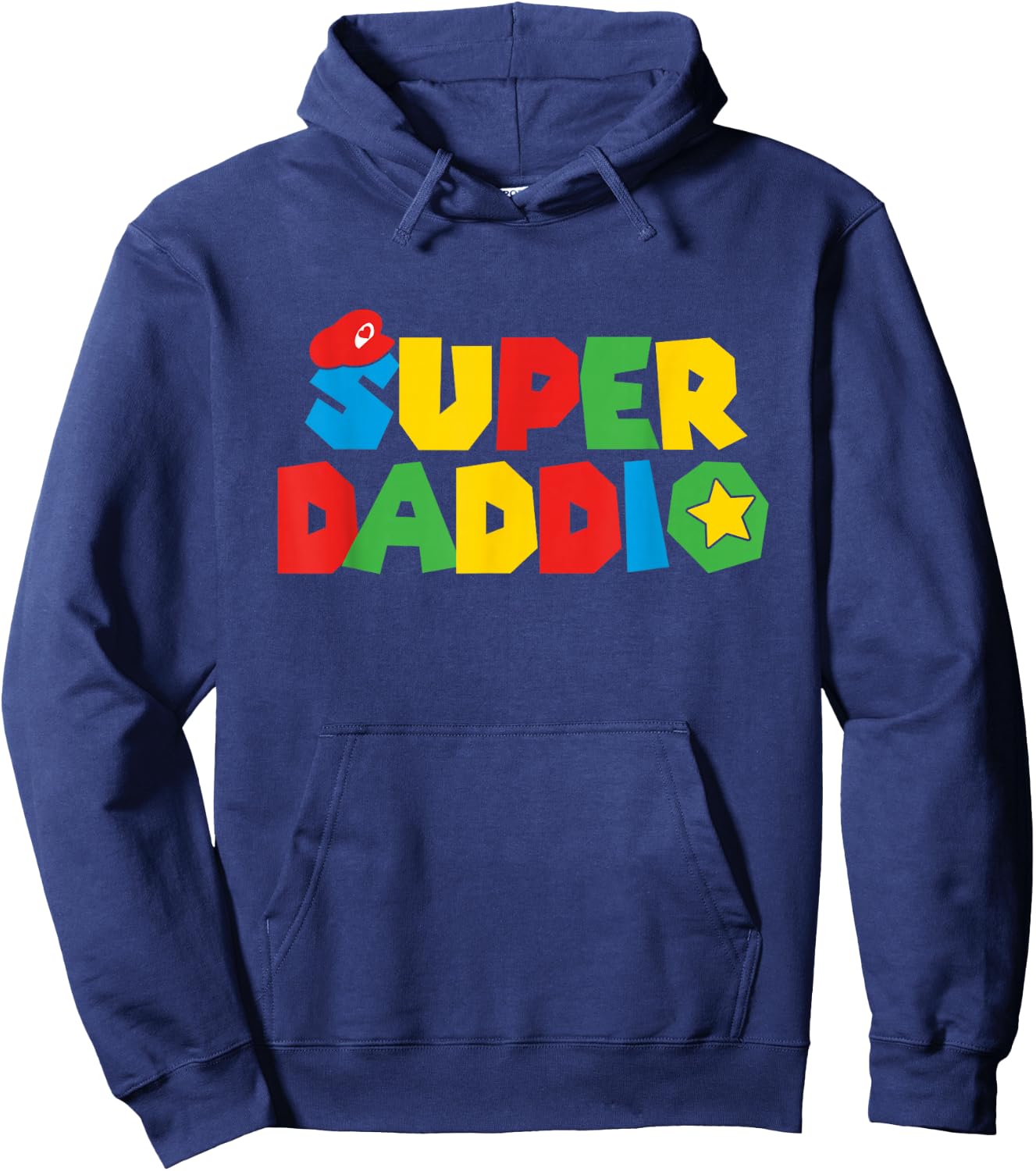 Super Gamer Dad Unleashed Celebrating Fatherly Powers Hoodie - Hoodie | Navy