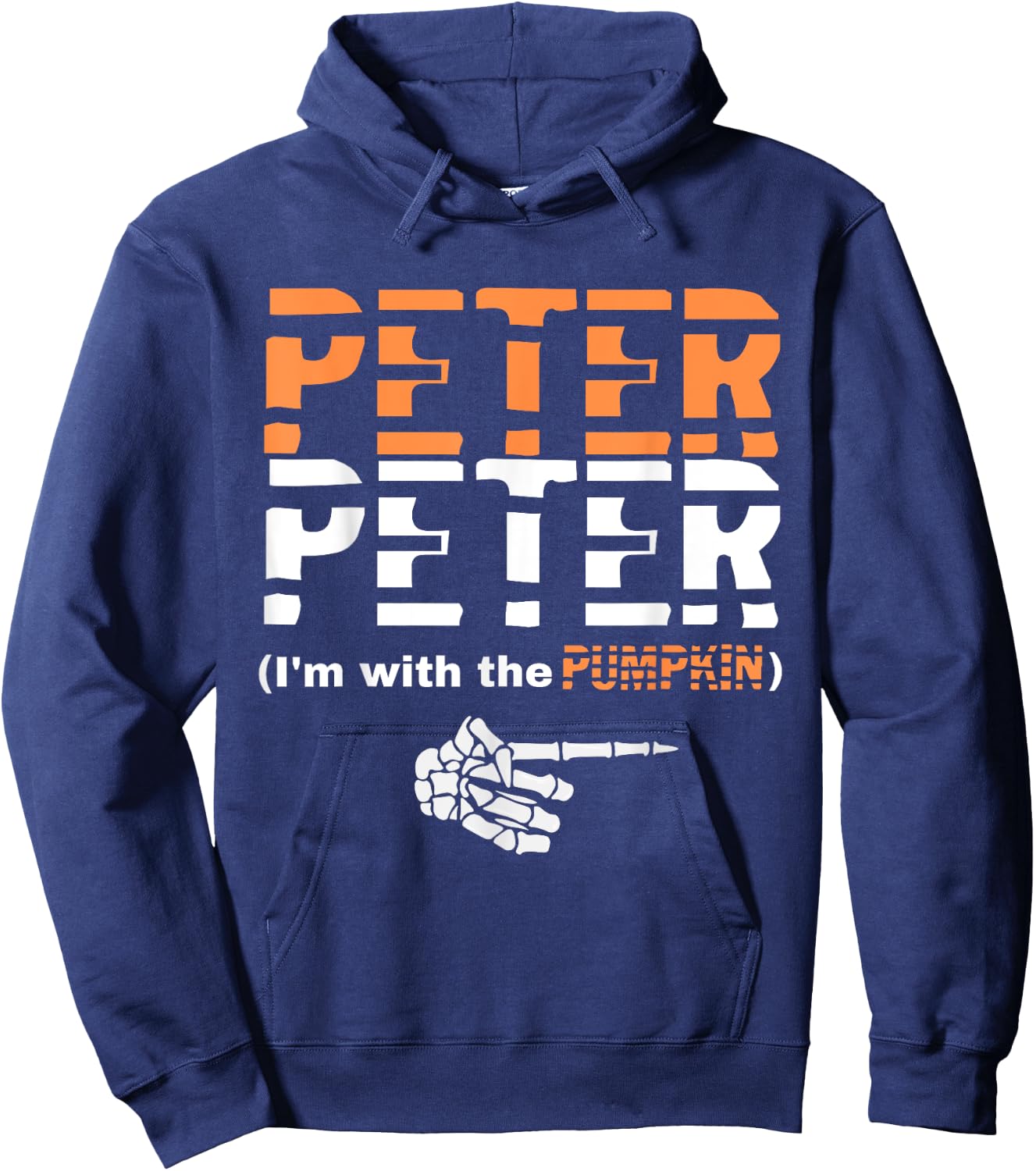 Peter Pumpkin Eater Halloween Matching Couples Costume Hoodie - Hoodie | Navy