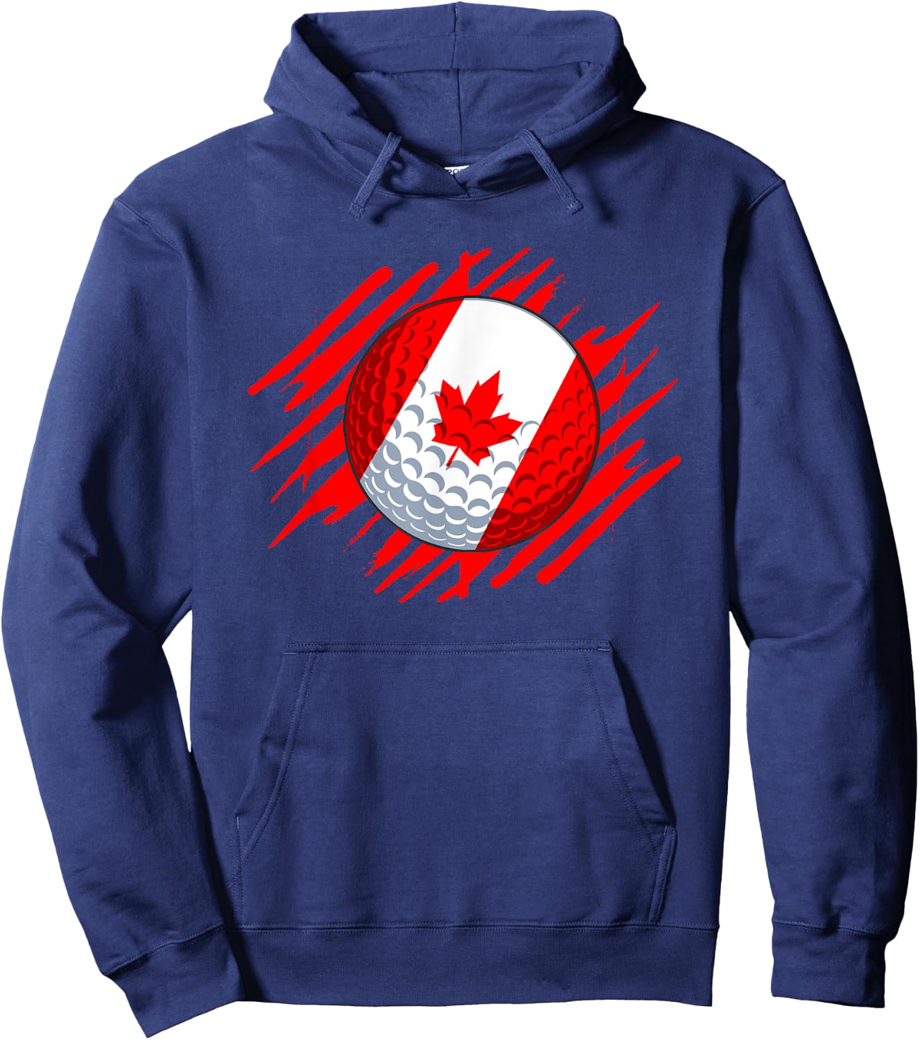 Golf Ball With The Flag Of Canada Hoodie - Hoodie | Navy