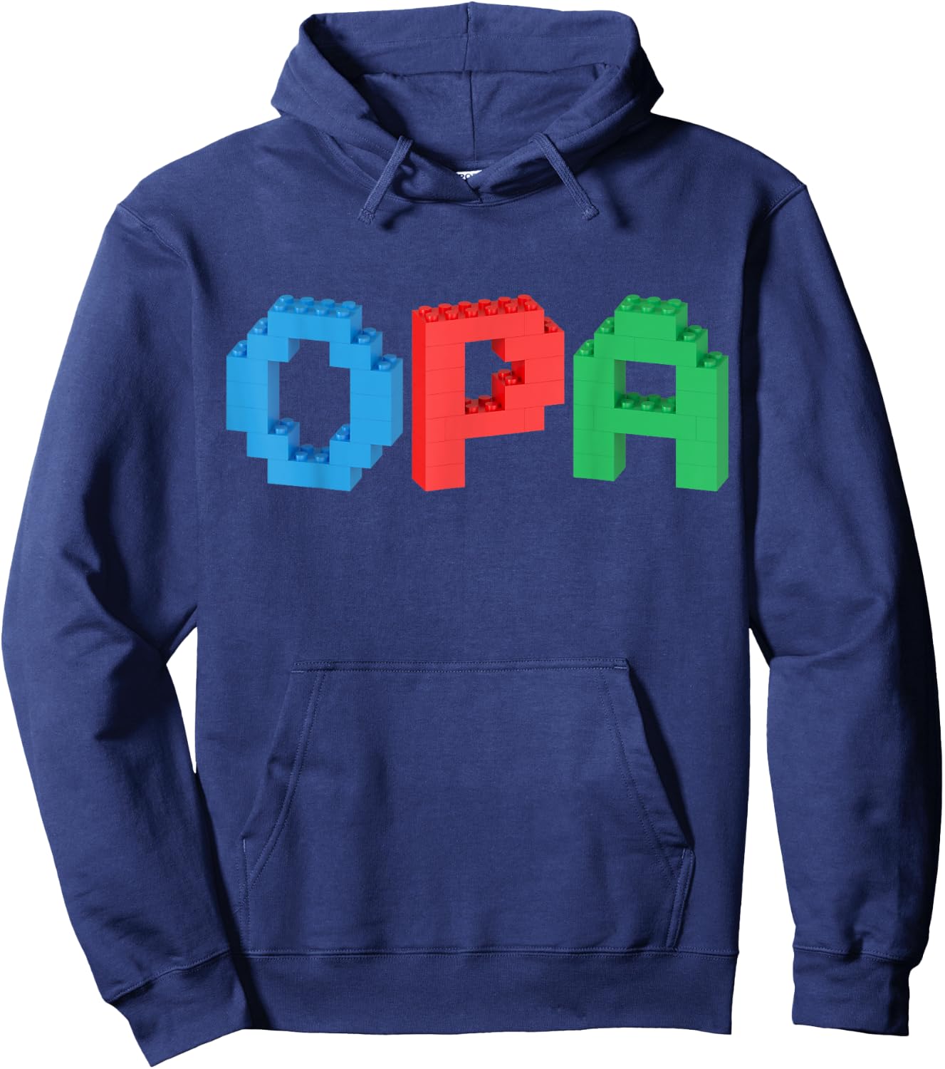 Opa Master Builder Building Bricks Blocks Family Hoodie - Hoodie | Navy