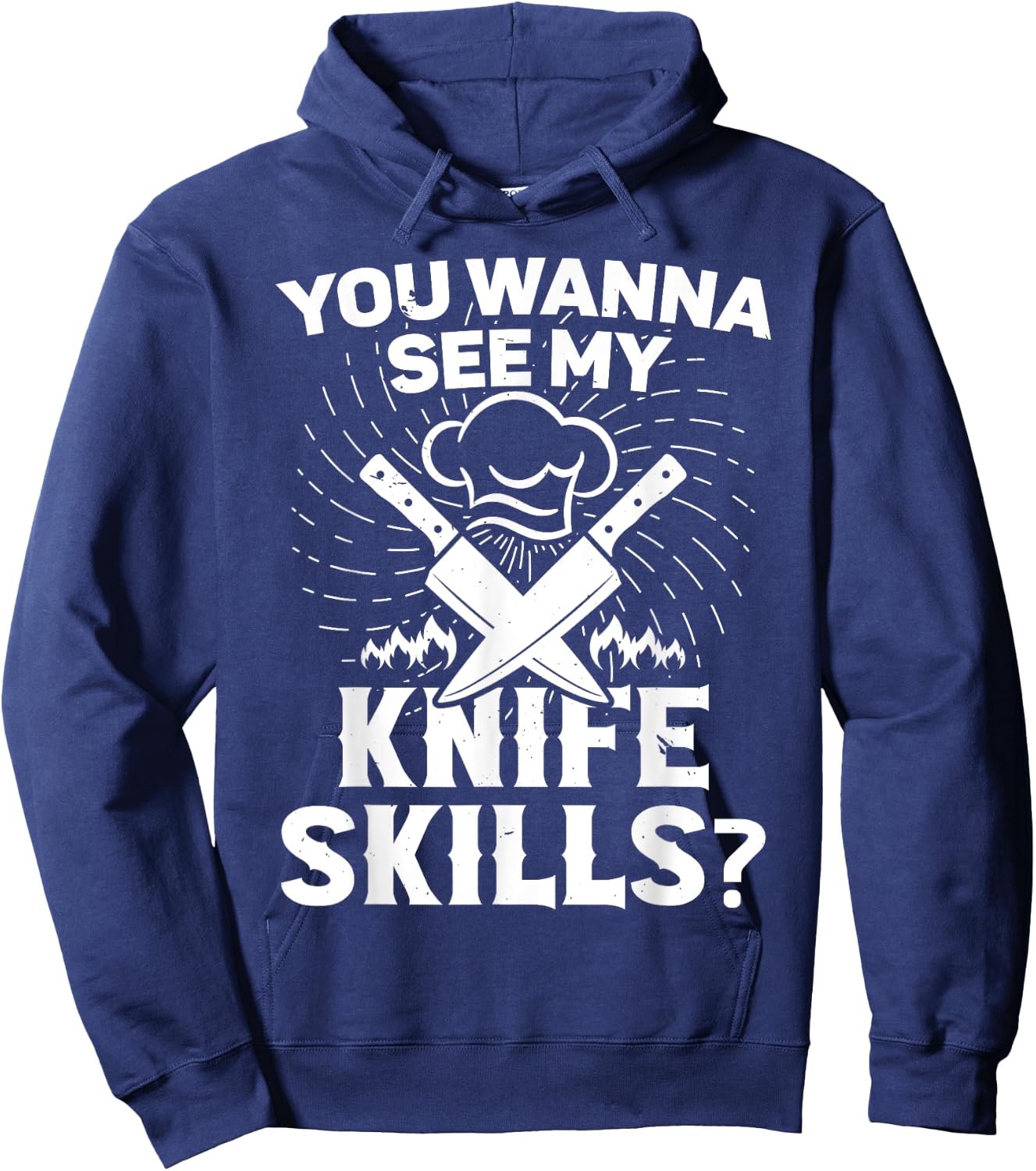 Cooking equipment wanna see my knife skills cook Hoodie - Hoodie | Navy