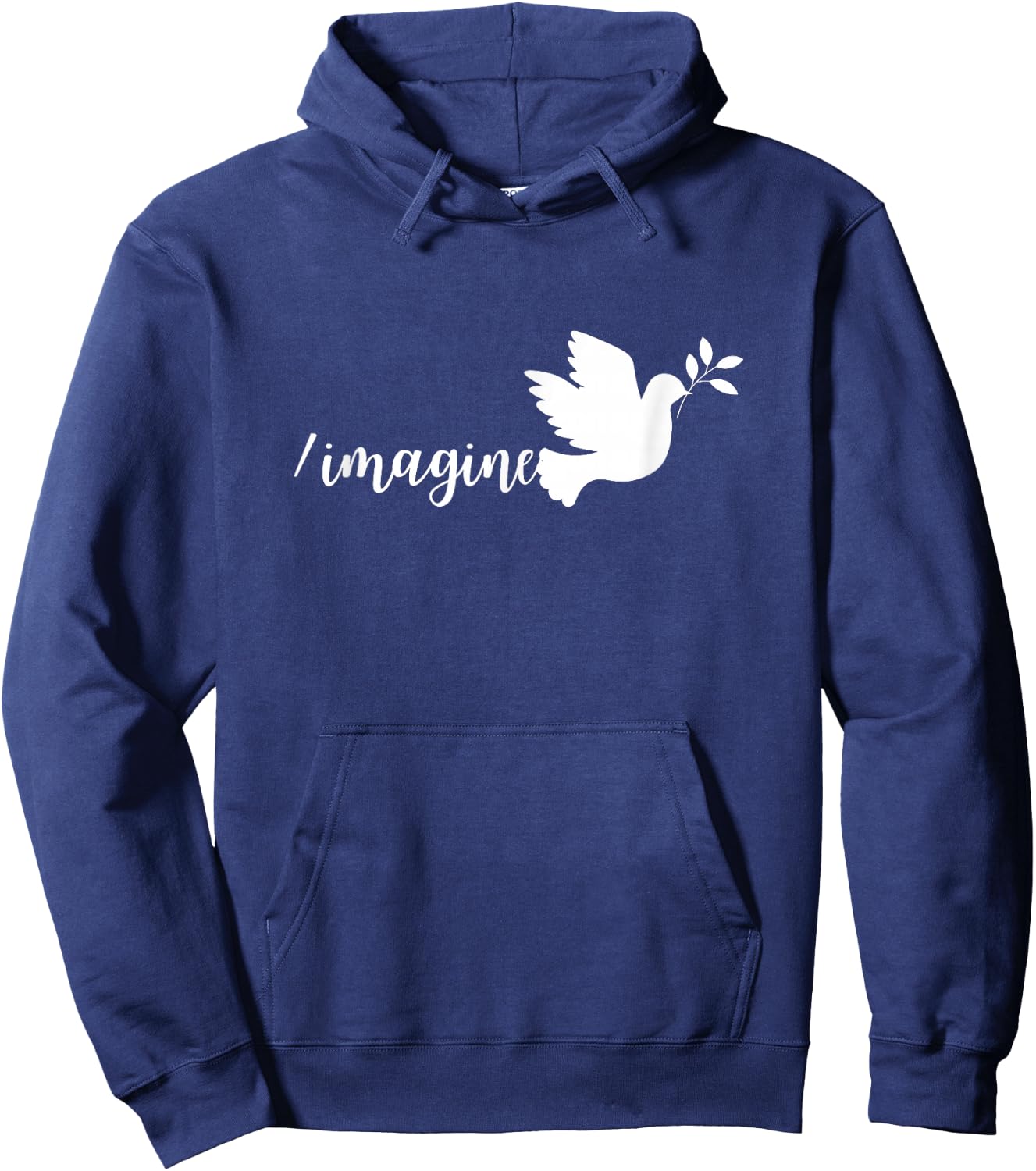 /imagine Peace with a Graphic of a Peace Dove Hoodie - Hoodie | Navy