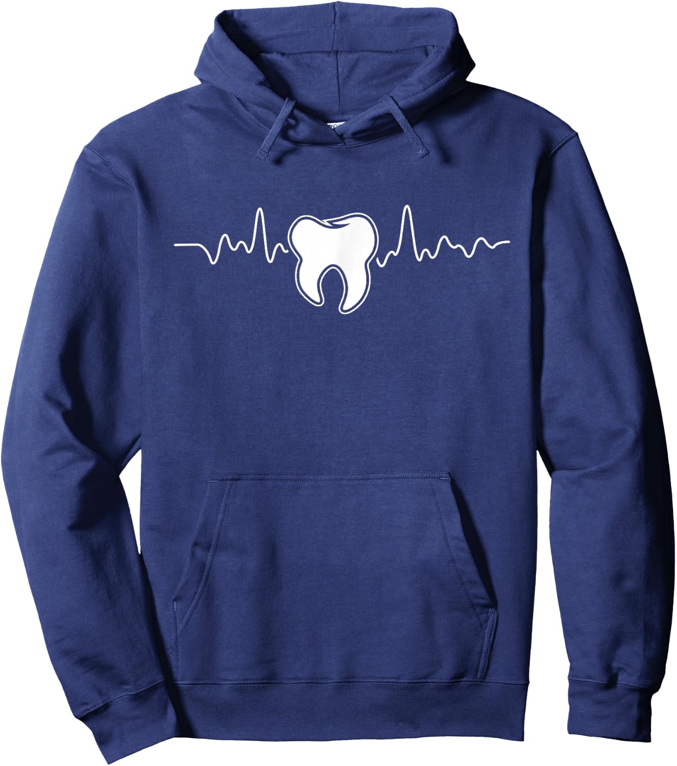 Tooth Heartbeat - Dentist Dental Assistant Dentistry DDS Hoodie - Hoodie | Navy