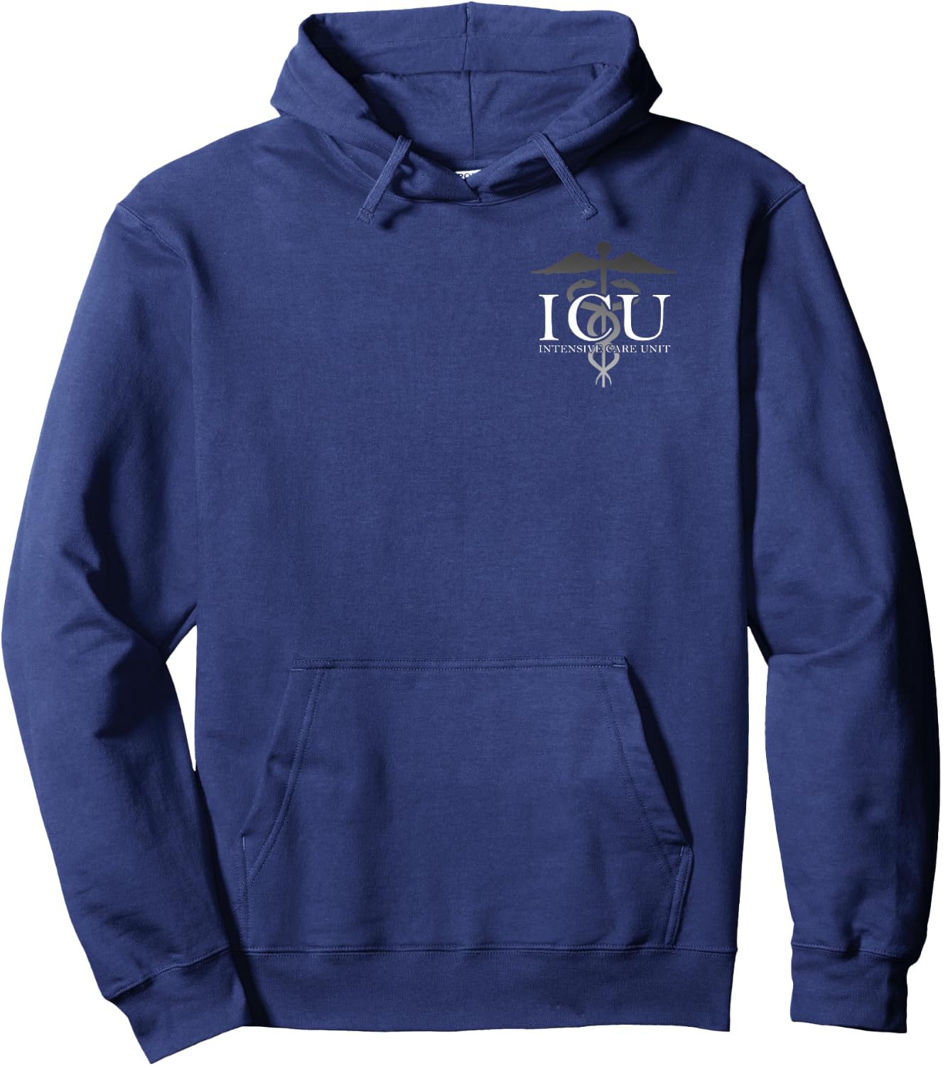 Medical Professional Designs and Gifts - ICU - Black - - Small - Short Sleeve - Modern - Professional - Healthcare Professionals Hoodie - Hoodie | Navy