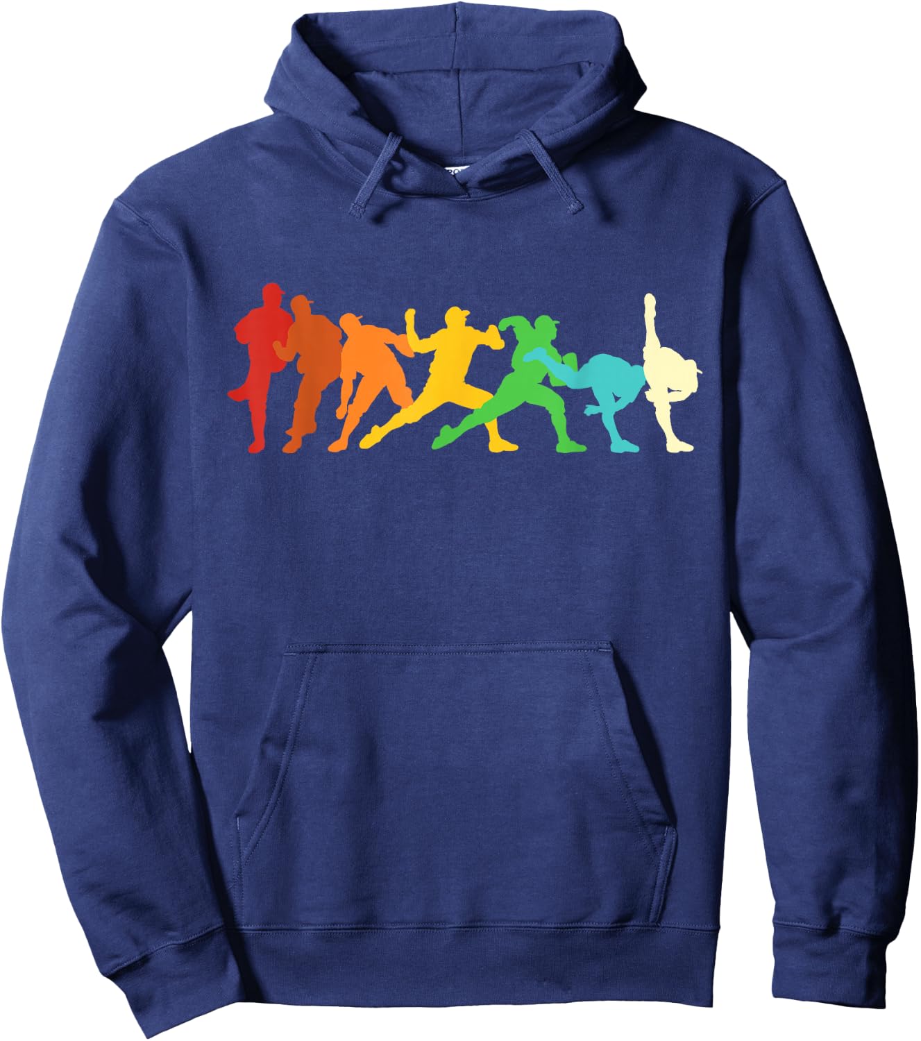 Retro baseball pitcher Hoodie - Hoodie | Navy