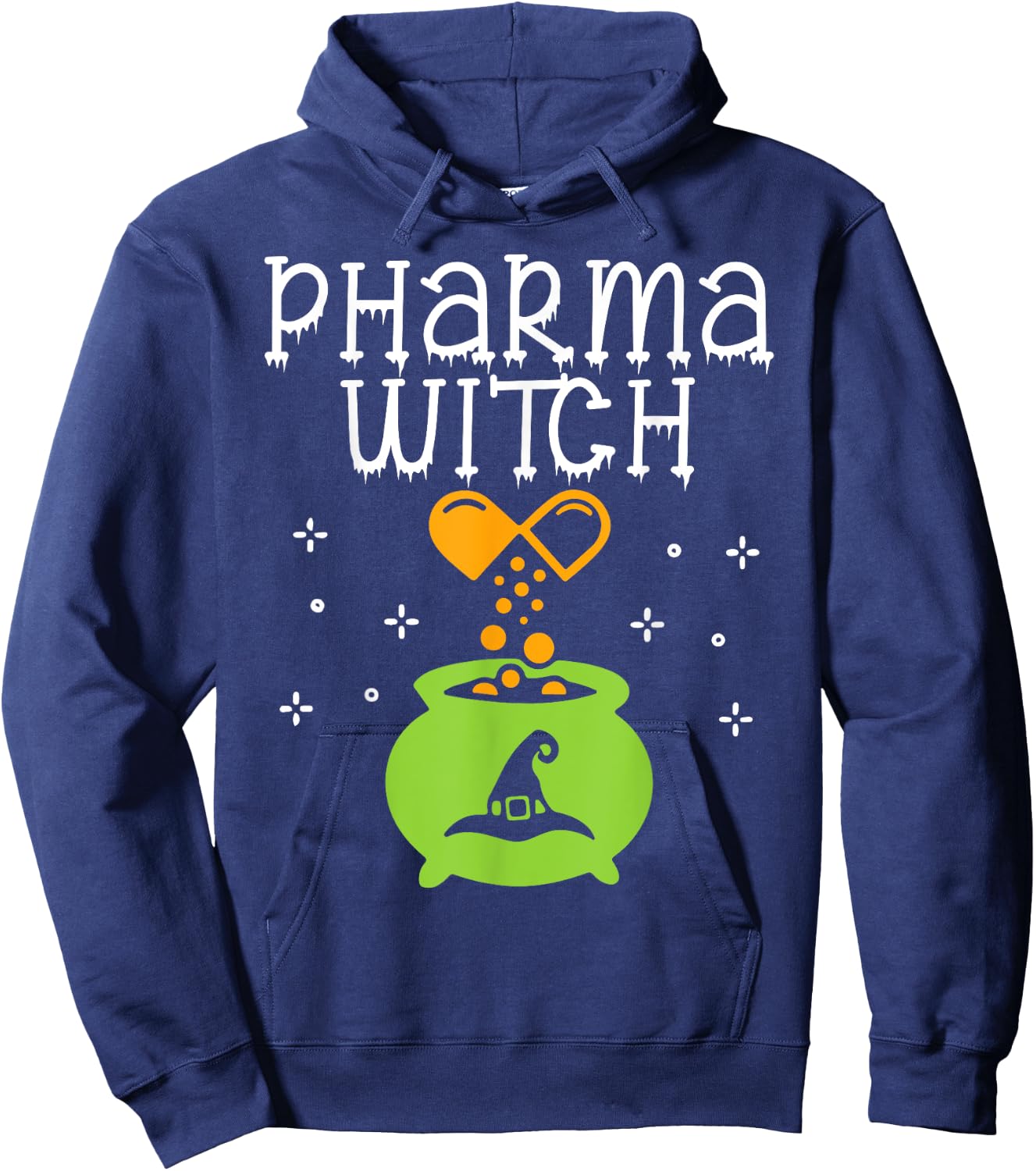 Pharmacy Witch Pharmacist Halloween Costume Pharmacy Pills Hoodie - Hoodie | Navy