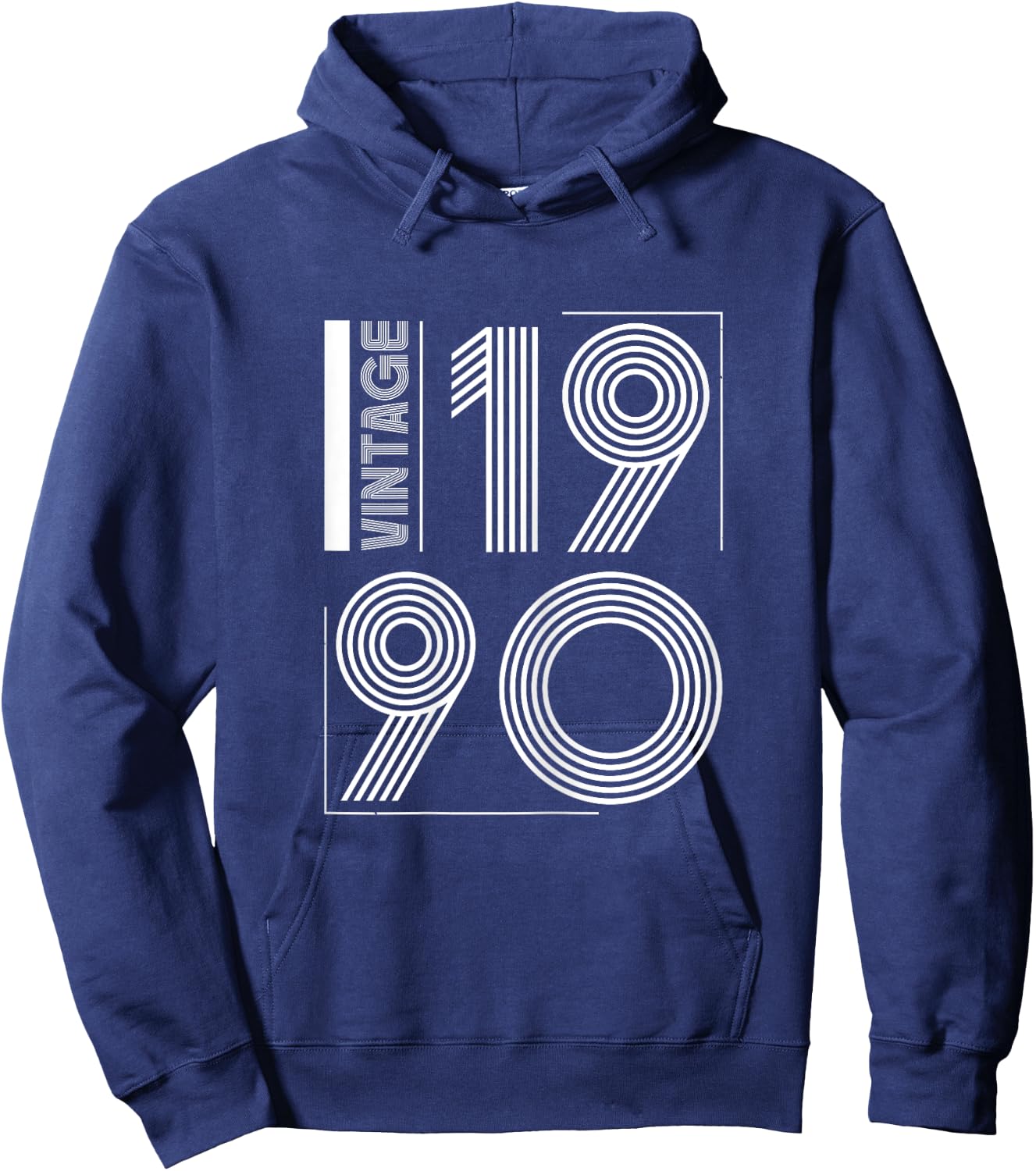 Vintage 1990 T Shirts Retro Funny 1990 Birthday Hoodie - Hoodie | Navy