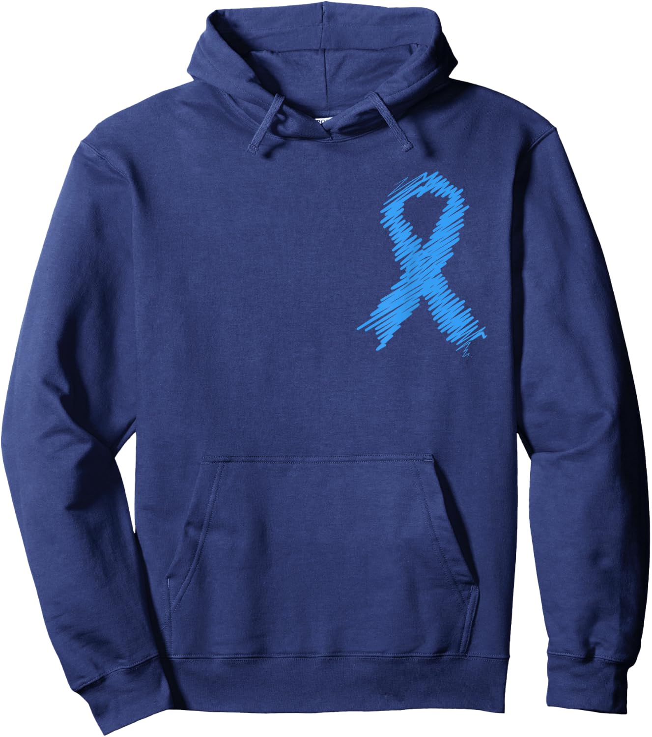 Diabetes Awareness Month Diabetic Blue Love Ribbon T1D T2D Hoodie - Hoodie | Navy