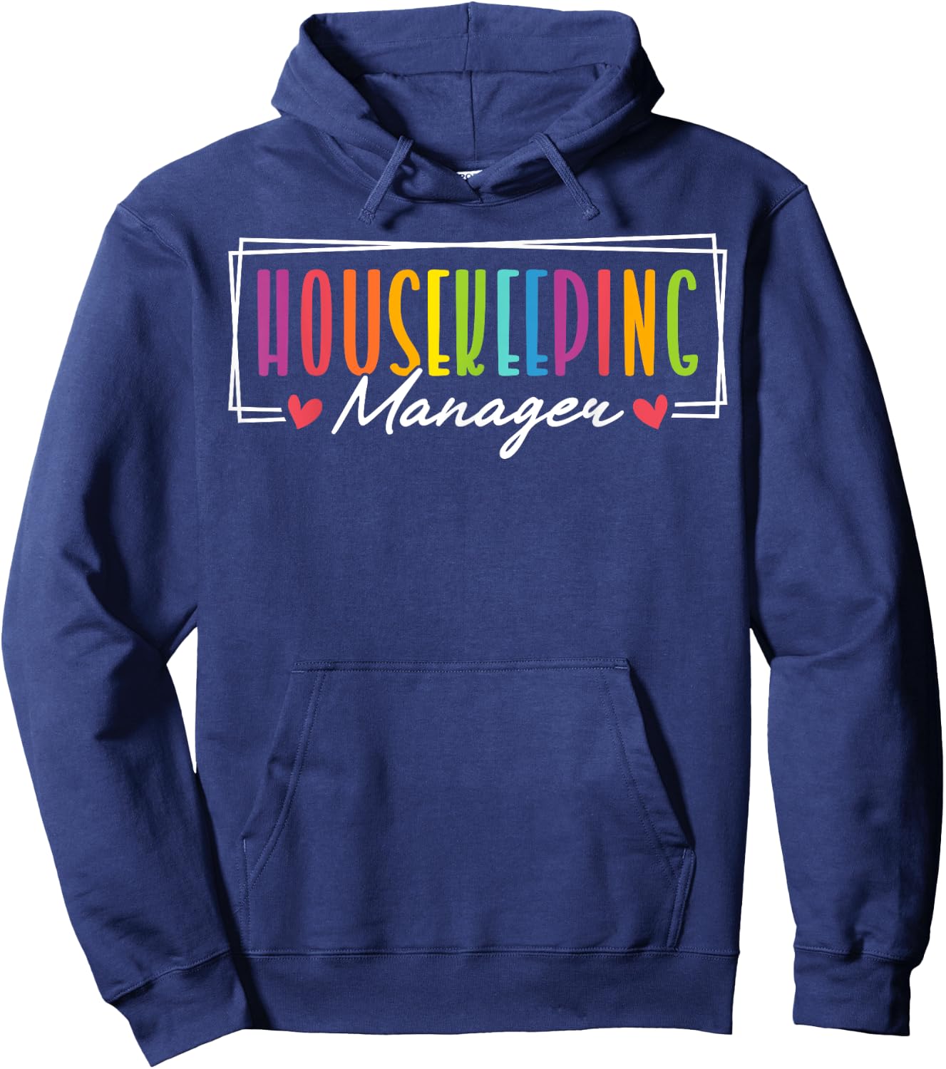 Cute Housekeeping Manager Heart Hoodie - Hoodie | Navy