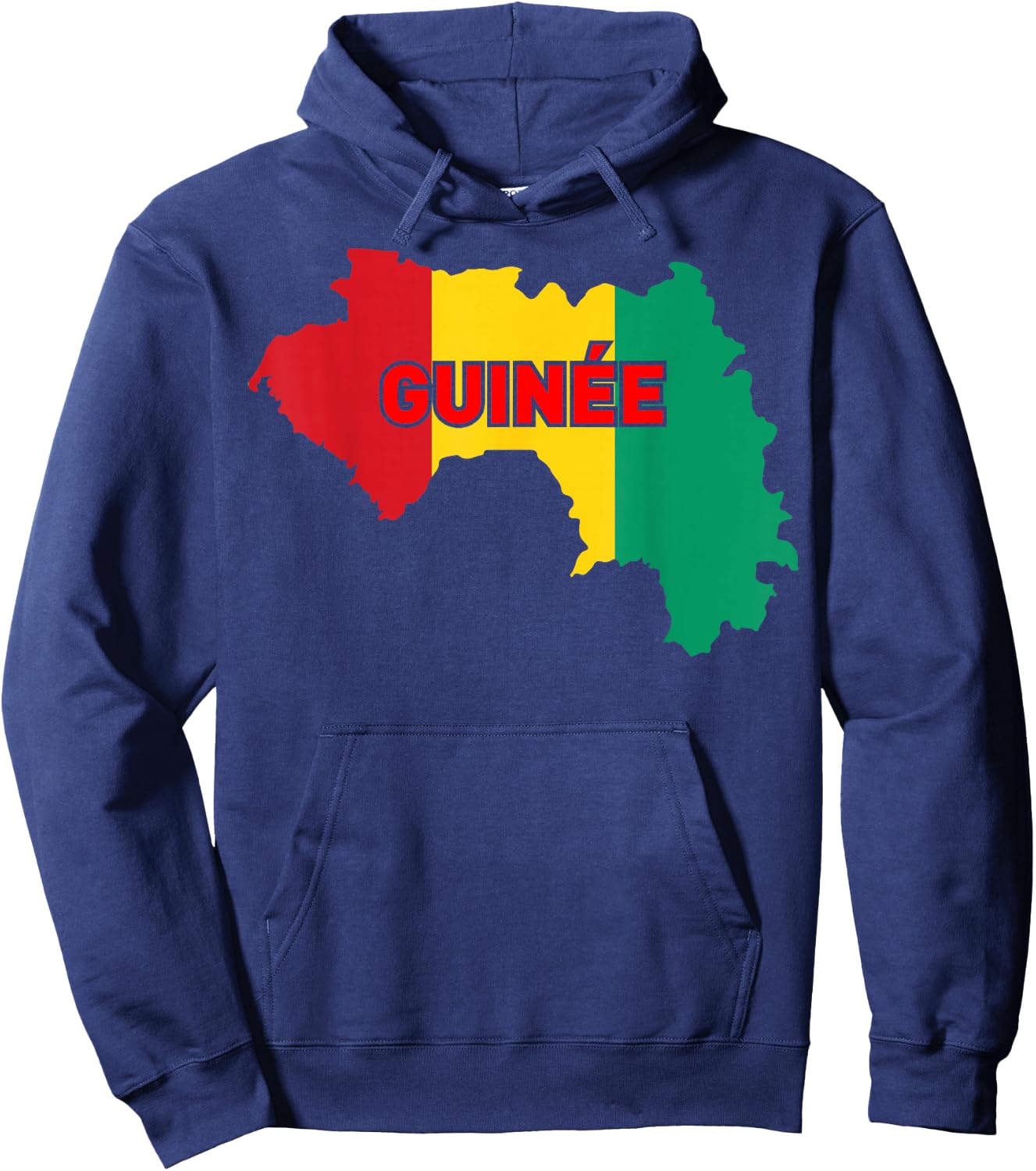 Proud Family and Patriotic Flag of Country Guinée Hoodie - Hoodie | Navy