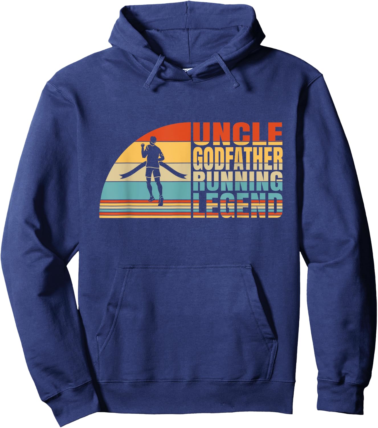Uncle Godfather And Running Legend, Running Lover Uncle Hoodie - Hoodie | Navy