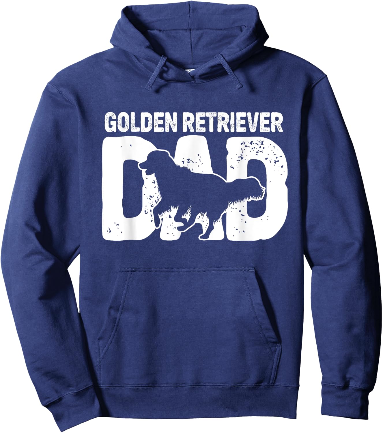 Golden Retriever Dad Dog Golden Dad Lover Dog Owner Father Hoodie - Hoodie | Navy