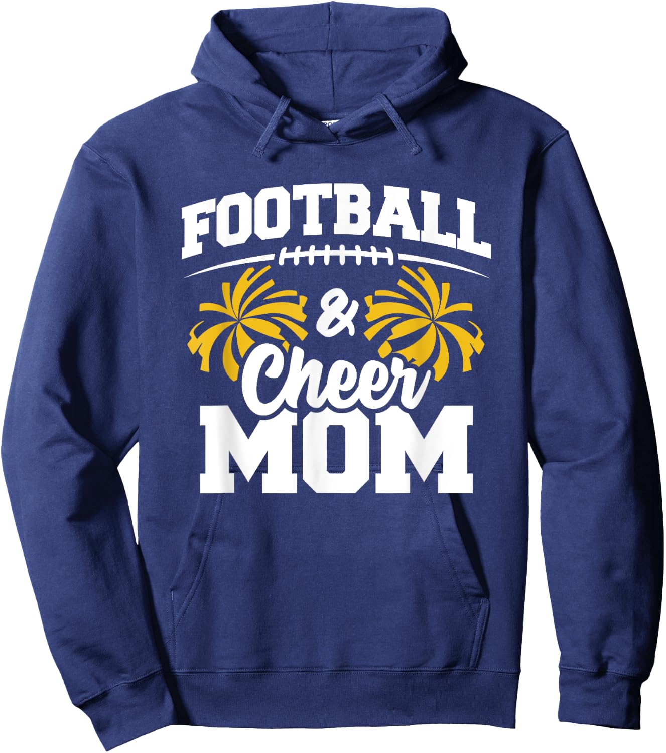 Football Cheer Mom - High School Cheerleader - Cheerleading Hoodie - Hoodie | Navy
