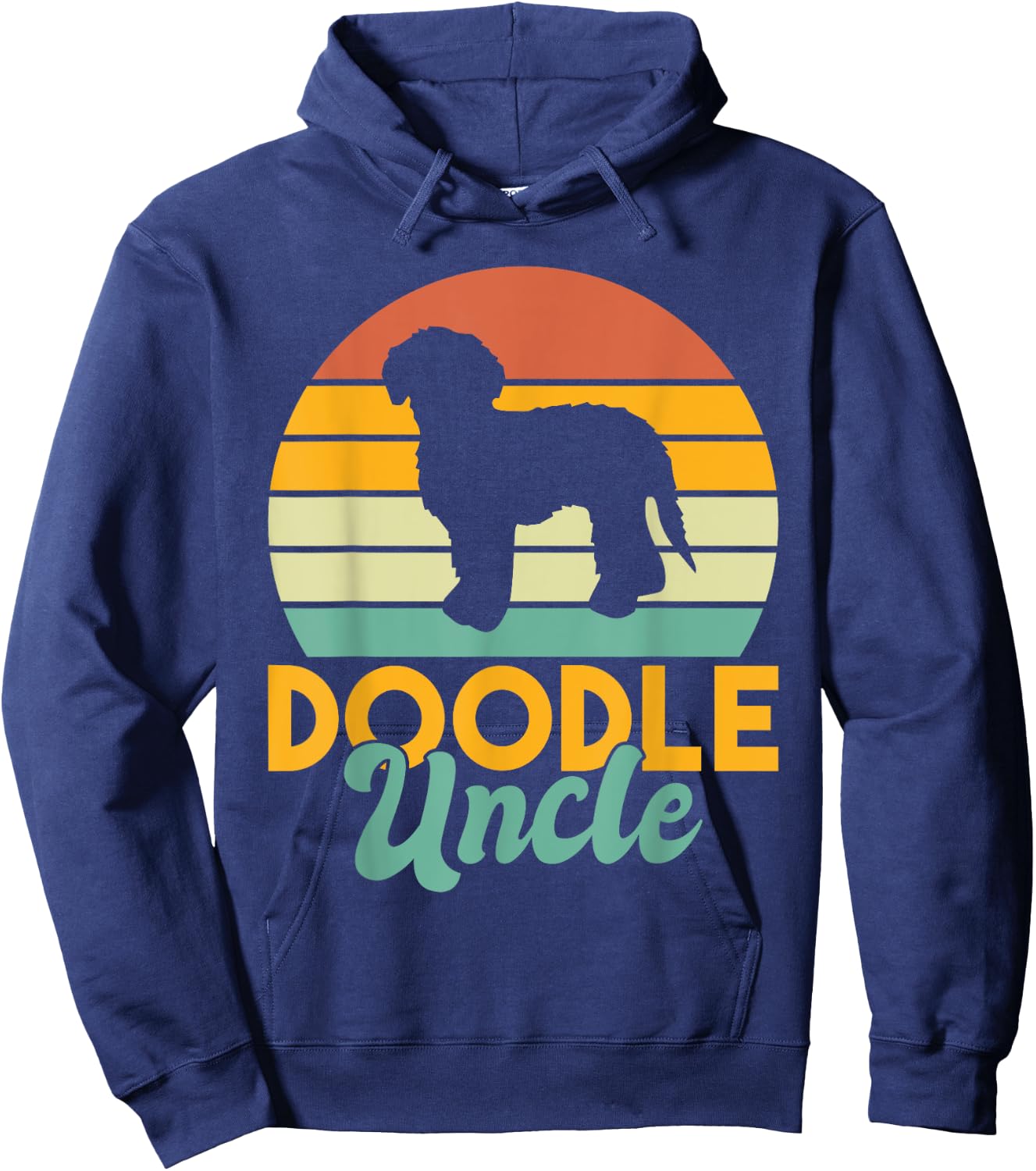 Golden Doodle Uncle Hoodie - Hoodie | Navy