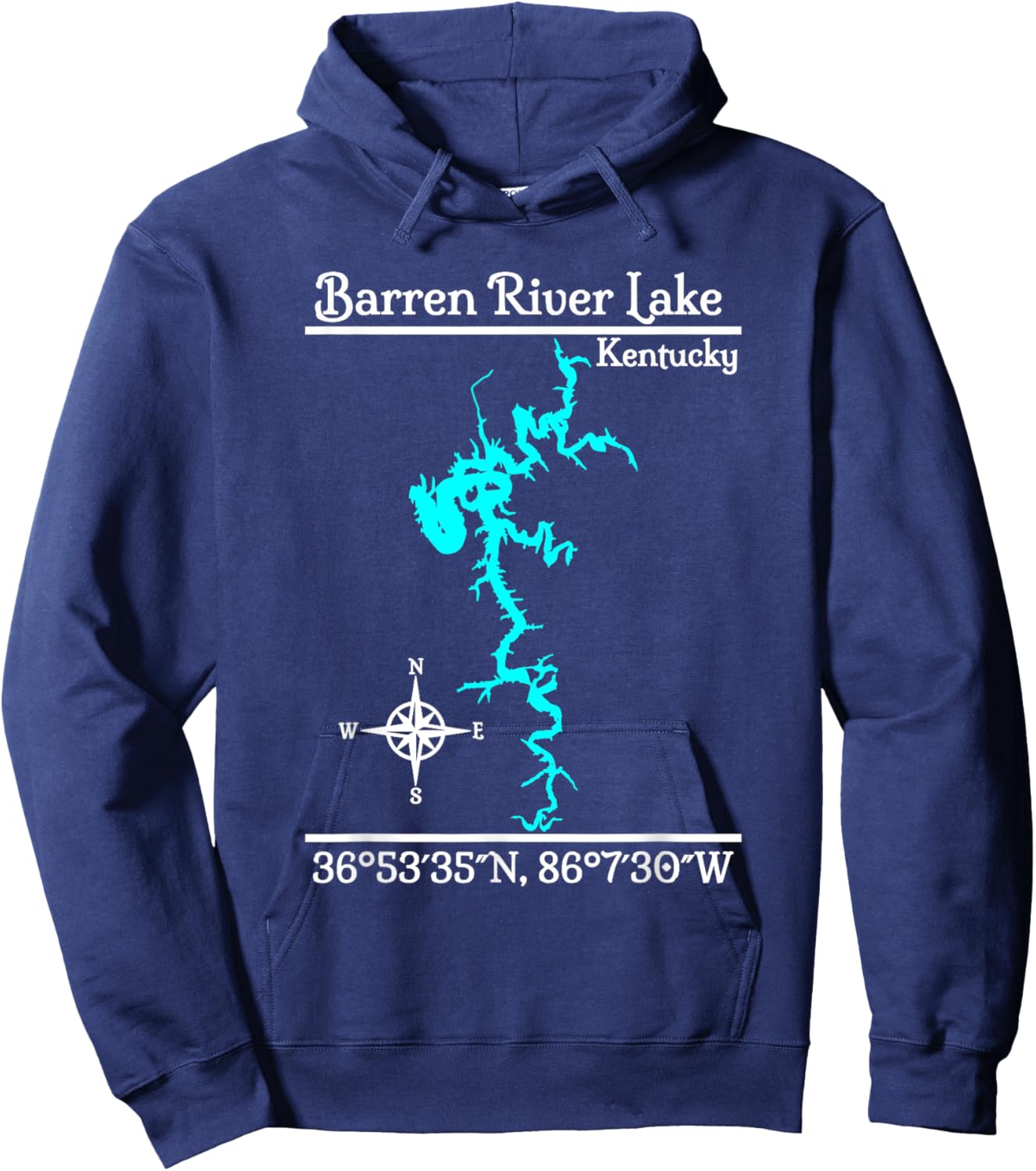 Barren River Lake, Kentucky Hoodie - Hoodie | Navy