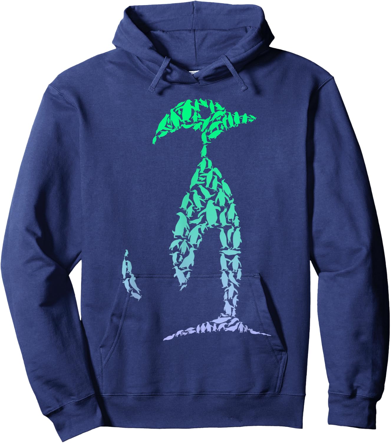 Boys Penguin Shirts Silhouette Penguins | Boys Penguin Hoodie - Hoodie | Navy