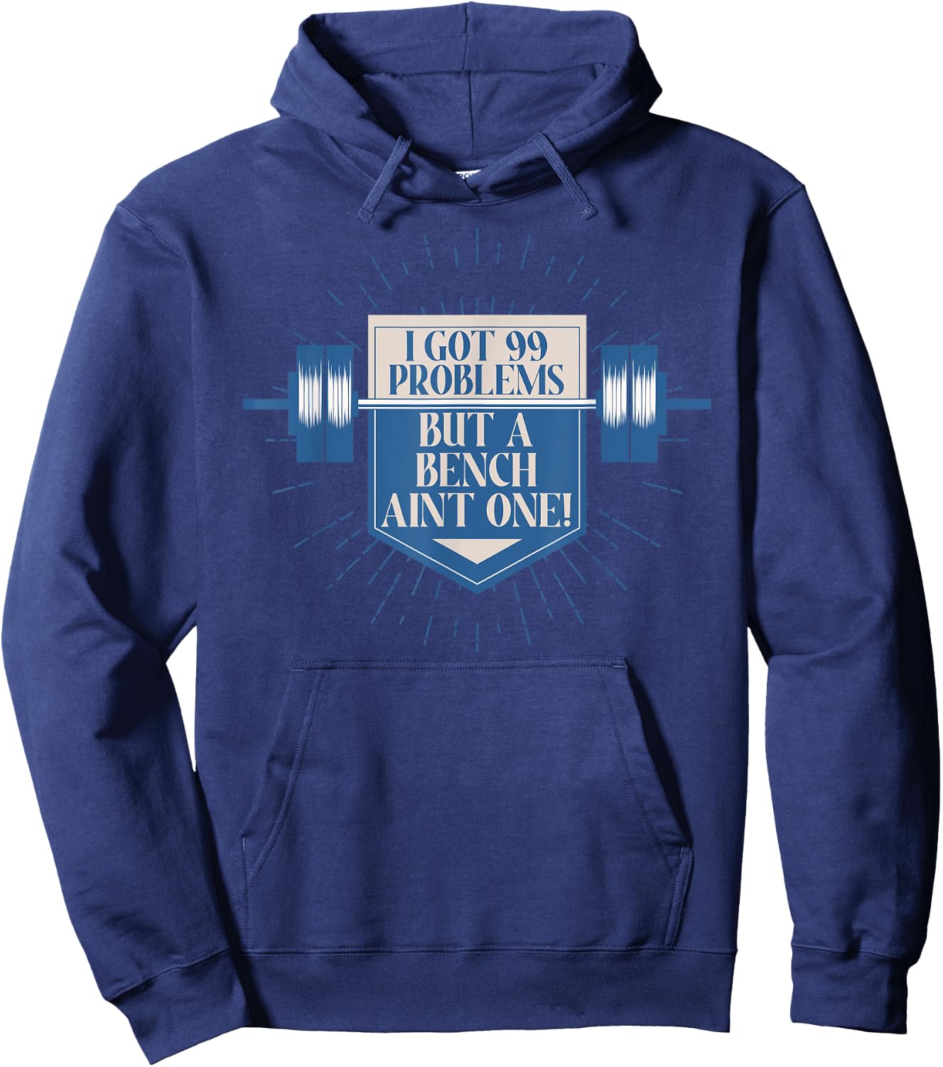 Bench Bodybuilding Powerlifting Motivation Hoodie - Hoodie | Navy