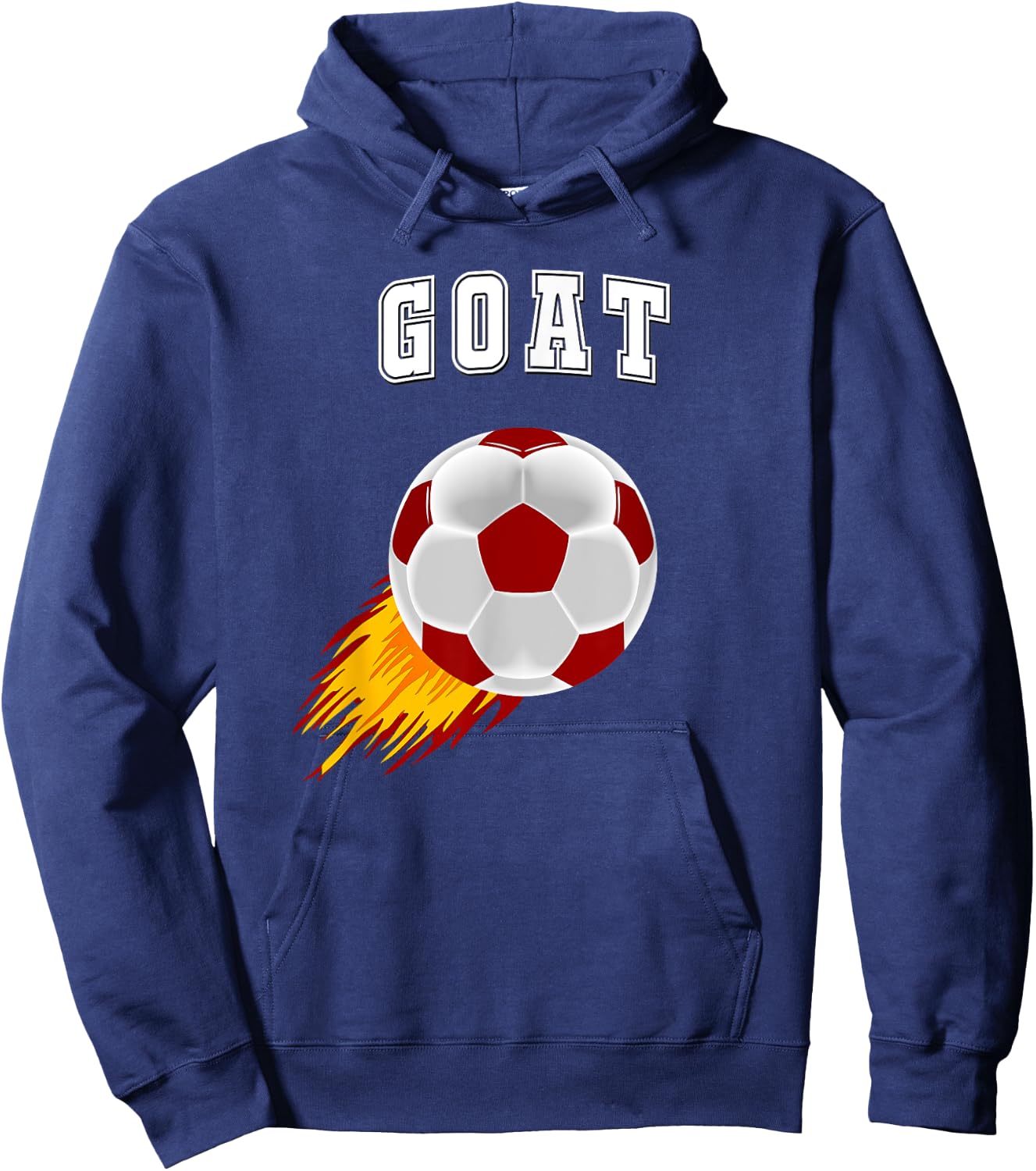 Soccer Greatest Of All Time Fútbol Goat Football Sports Ball Hoodie - Hoodie | Navy