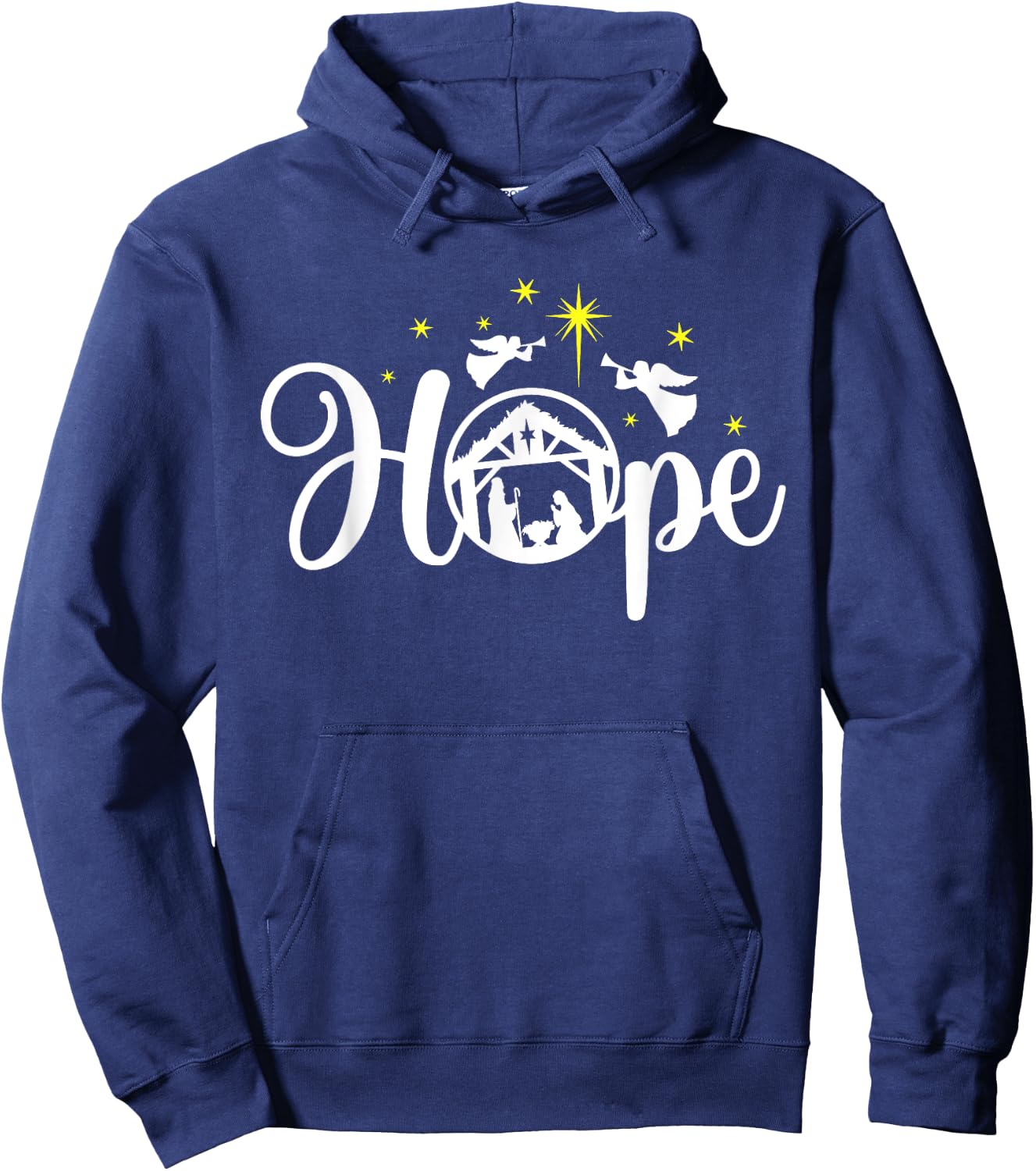 Christian Christmas Hope Jesus Nativity Scene Faith Hoodie - Hoodie | Navy