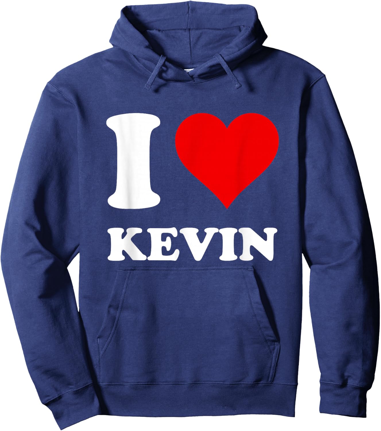 Red Heart I Love Kevin Hoodie - Hoodie | Navy