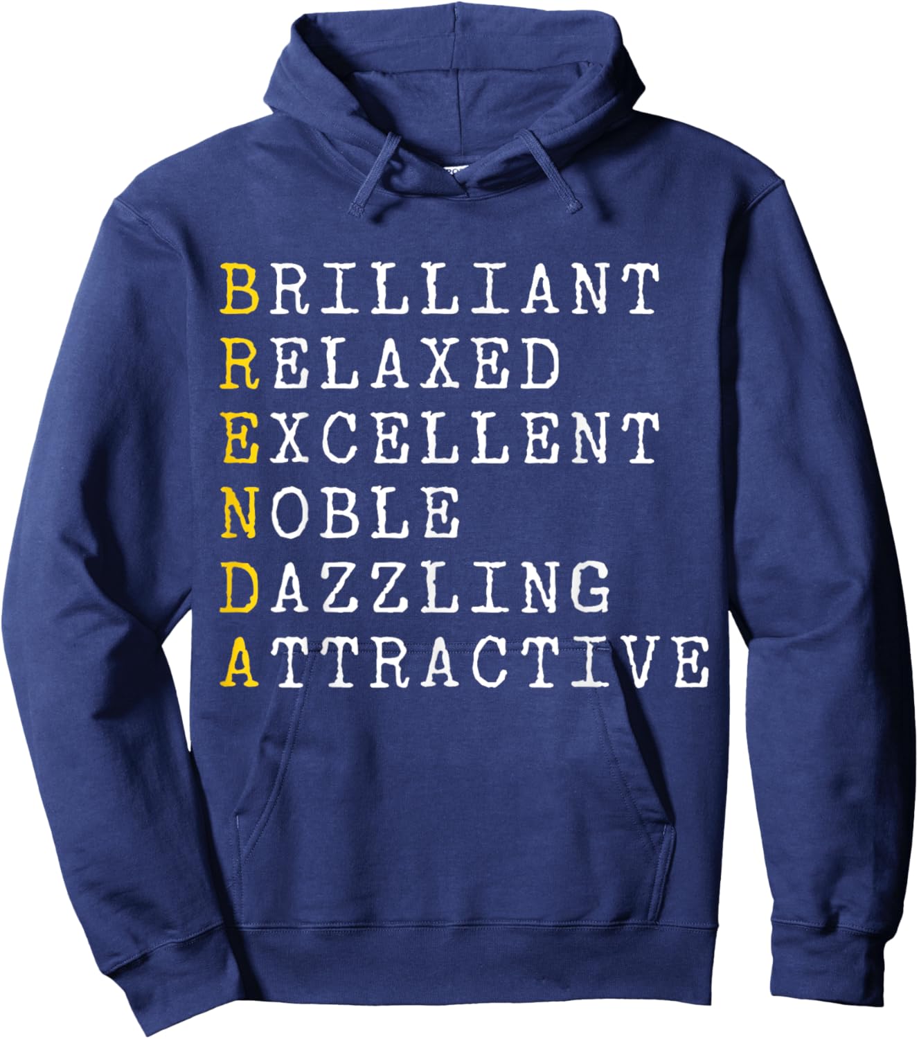 Brenda Personalized, Brenda Name, Girl Woman Brenda Hoodie - Hoodie | Navy