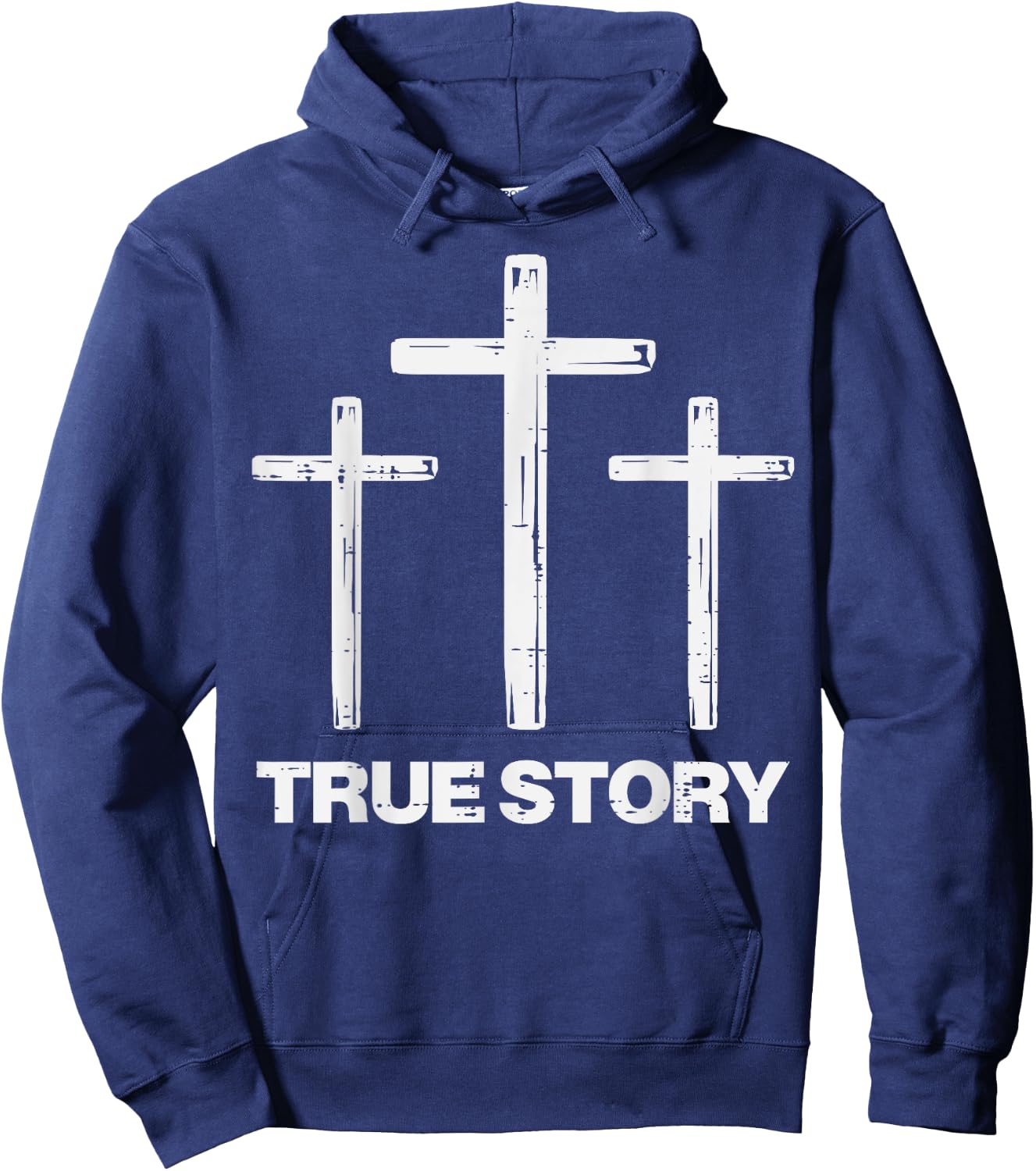 True Easter Story Cross Resurrection Religious Men Women Kid Hoodie - Hoodie | Navy