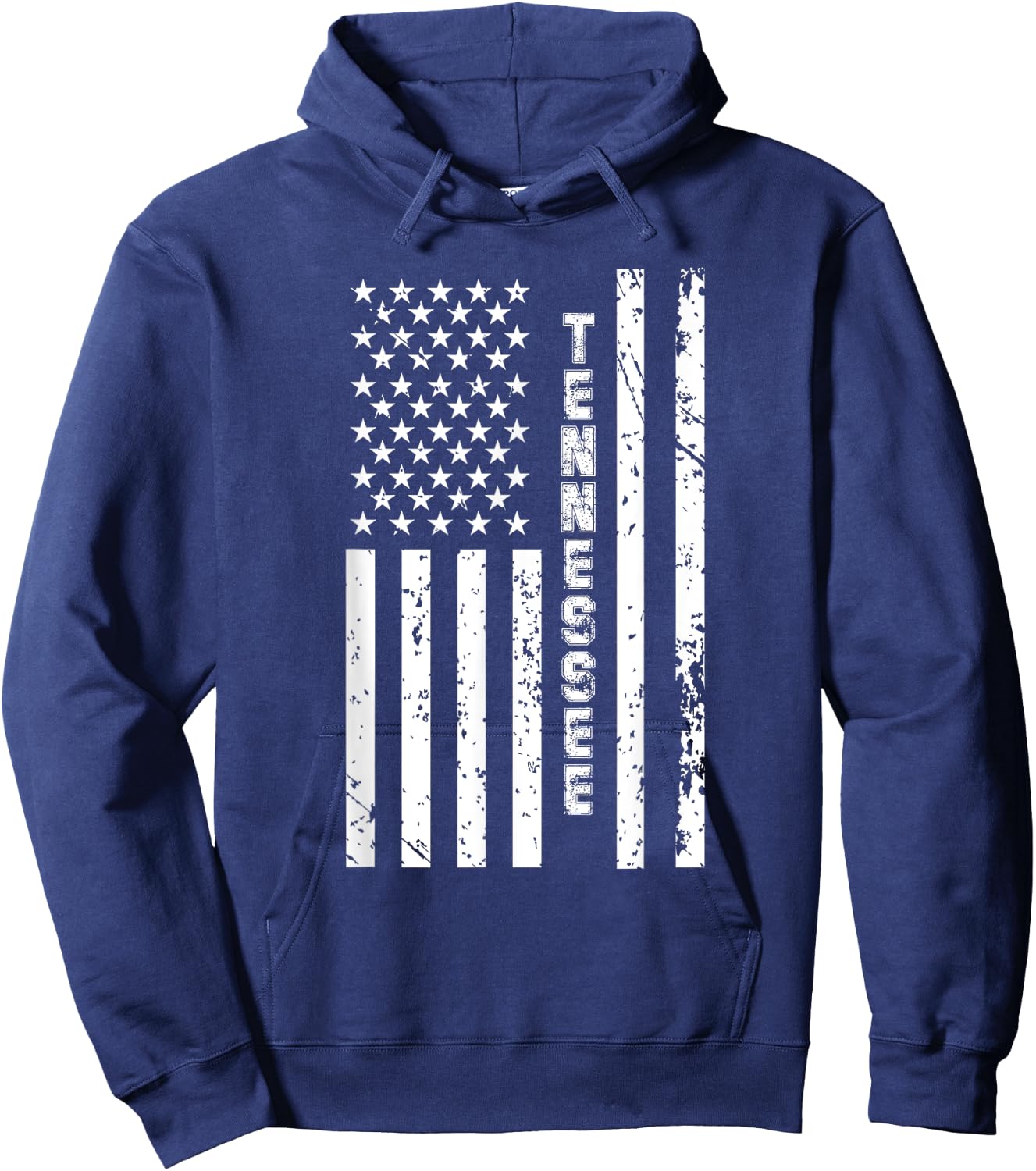 Tennessee United States Patriotic American Flag Hoodie - Hoodie | Navy