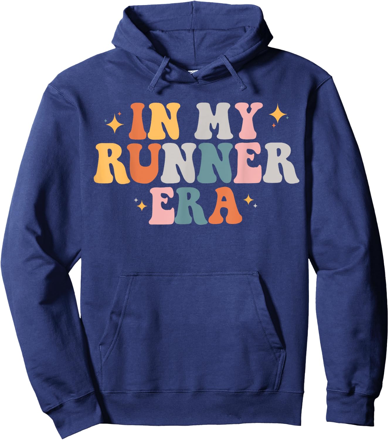 In My Runner Era Funny Running Marathon Fitness Running Mom Hoodie - Hoodie | Navy