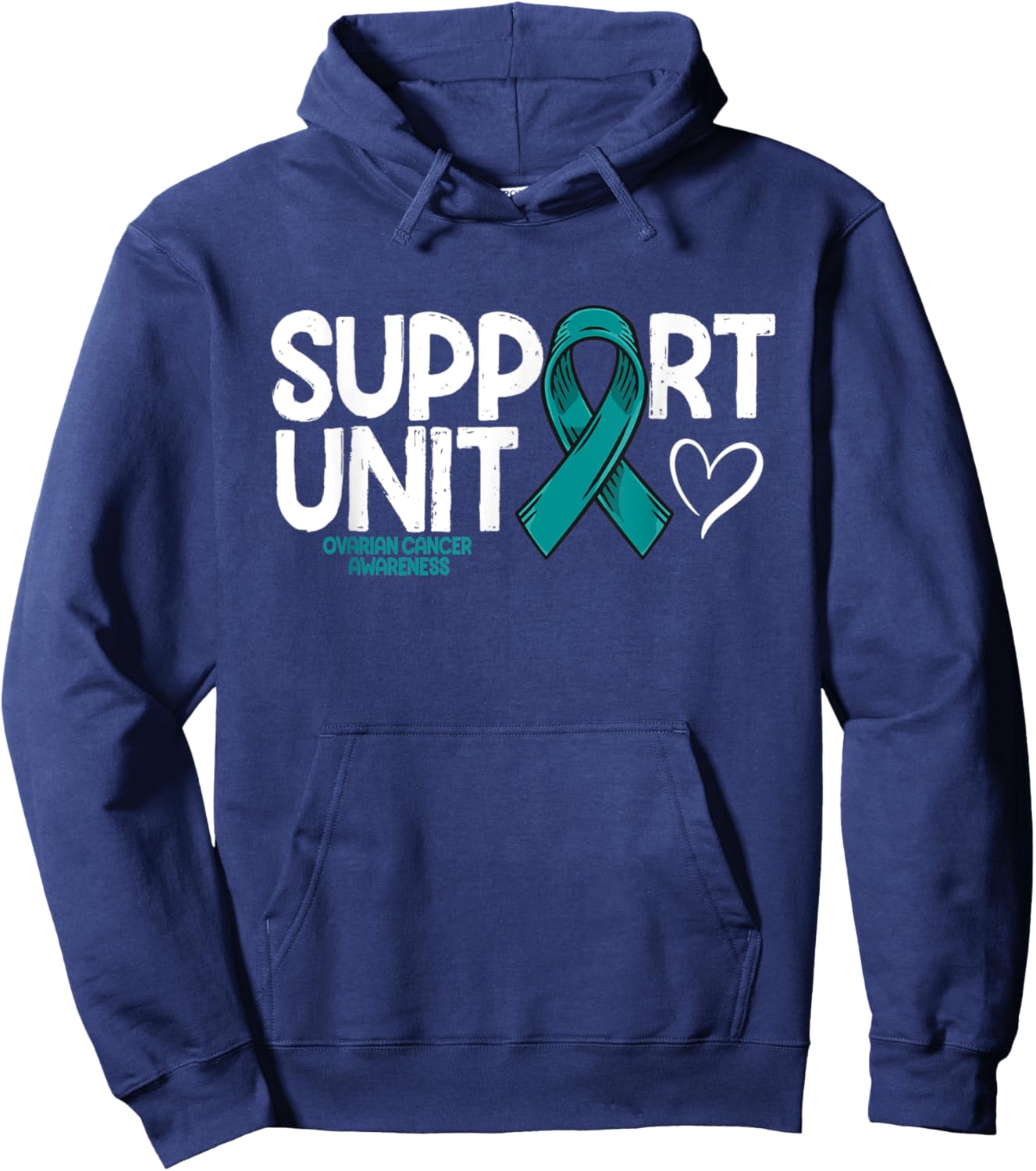 Ovarian Cancer Support Unit Ovarian Cancer Awareness Hoodie - Hoodie | Navy