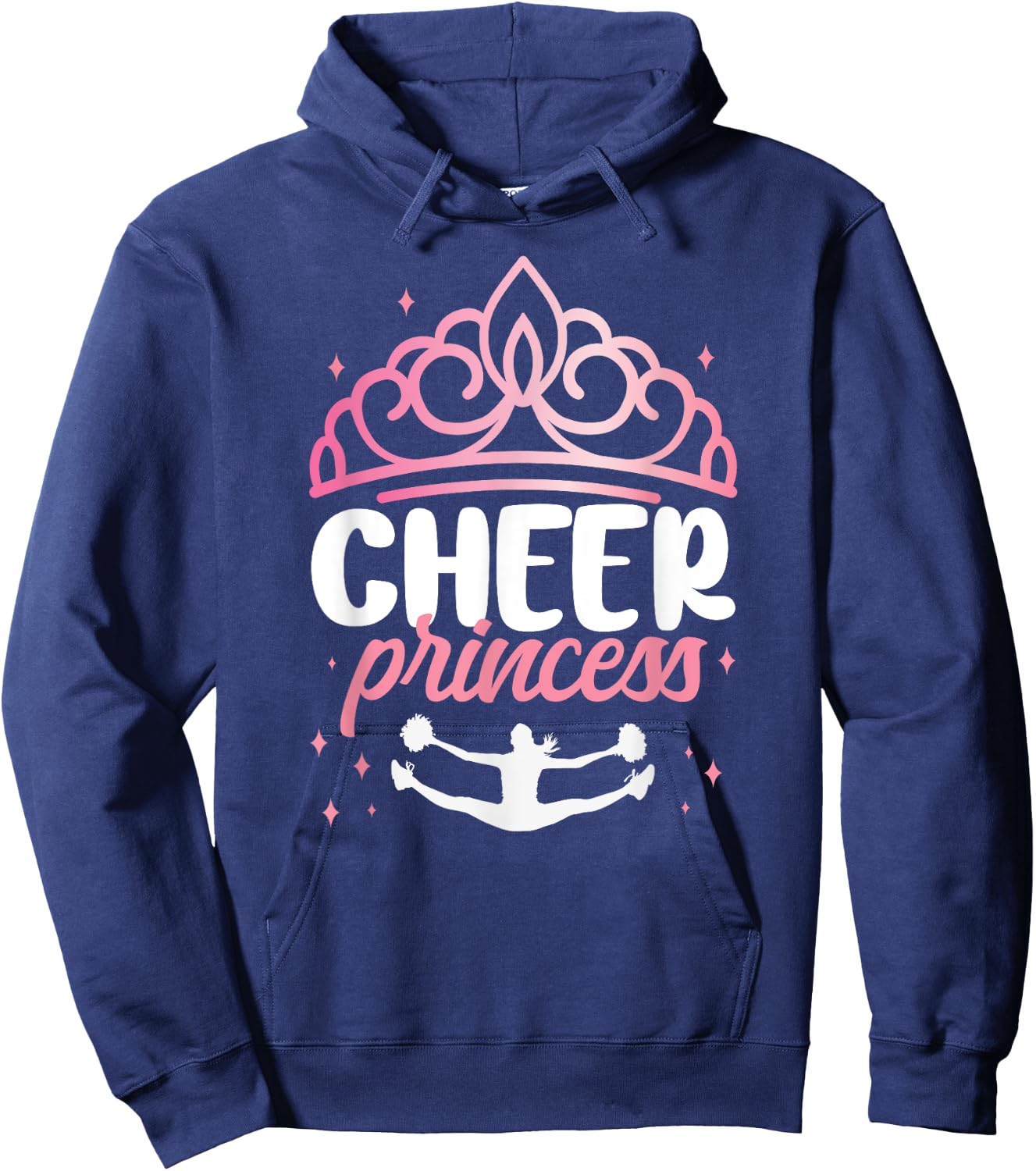 Cheer Cheerleading Cheer Princess Hoodie - Hoodie | Navy