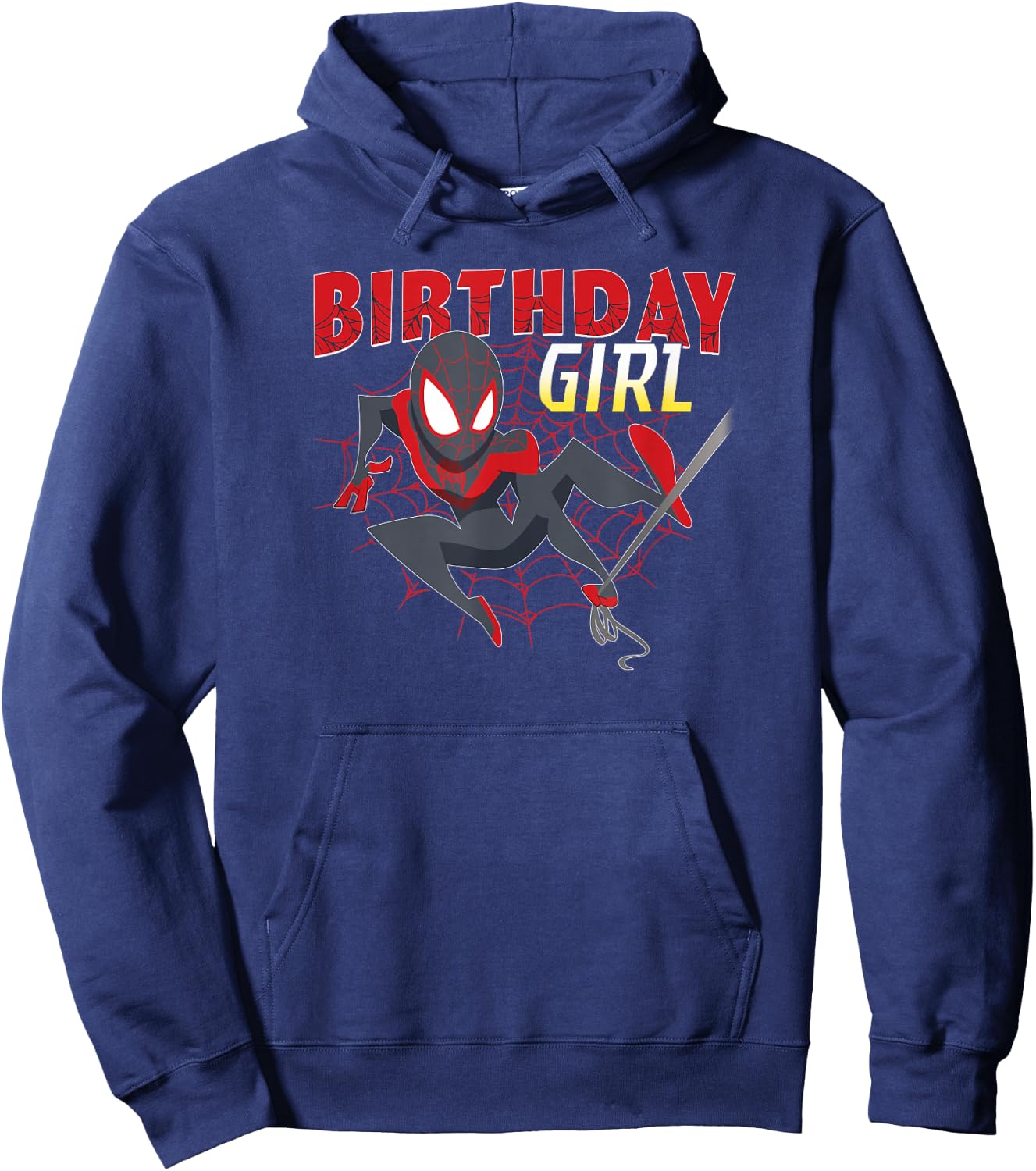 Marvel Spider-Man Birthday Girl Miles Morales Swing Hoodie - Hoodie | Navy