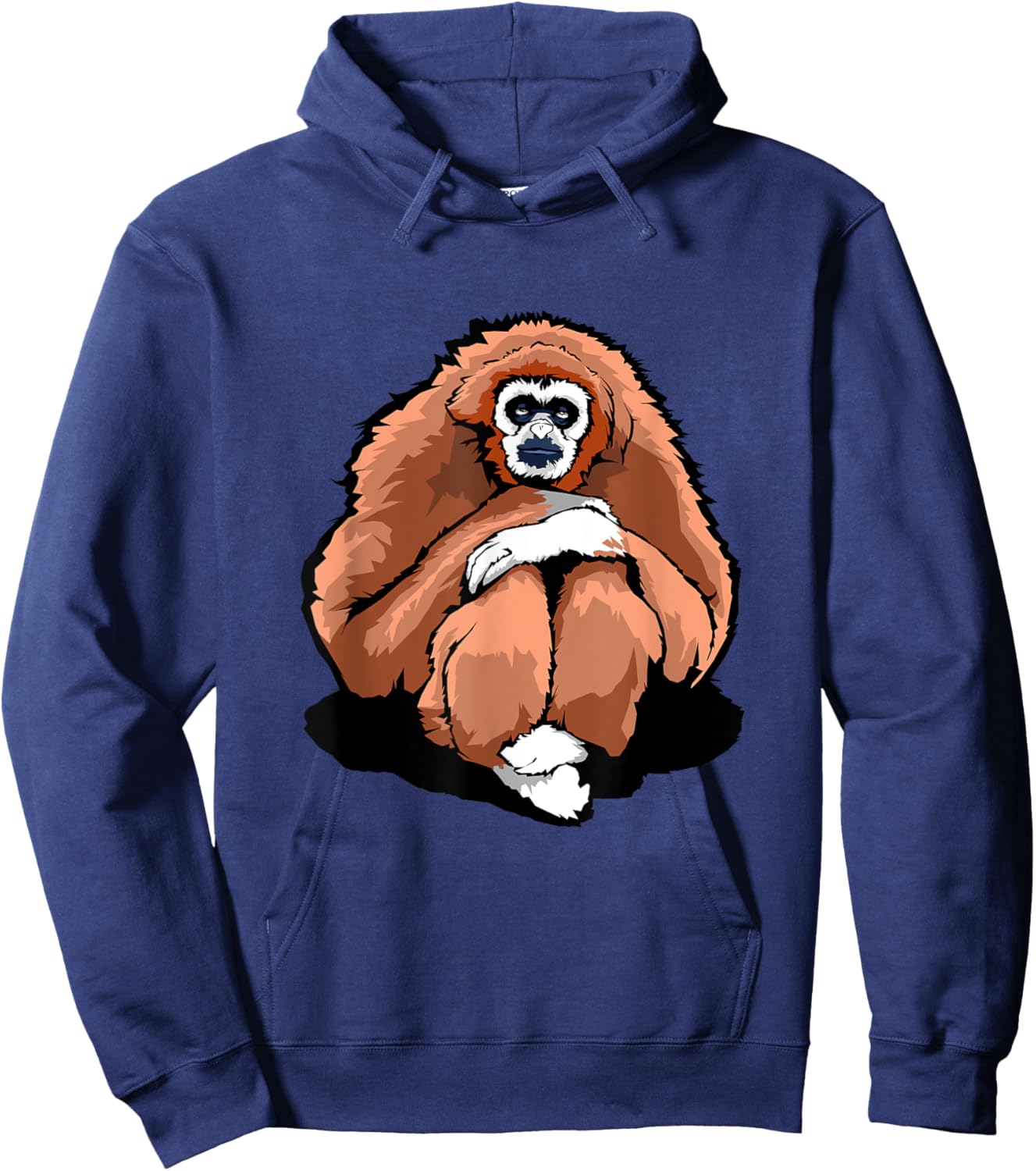Funny big Gibbon Monkey Hoodie - Hoodie | Navy