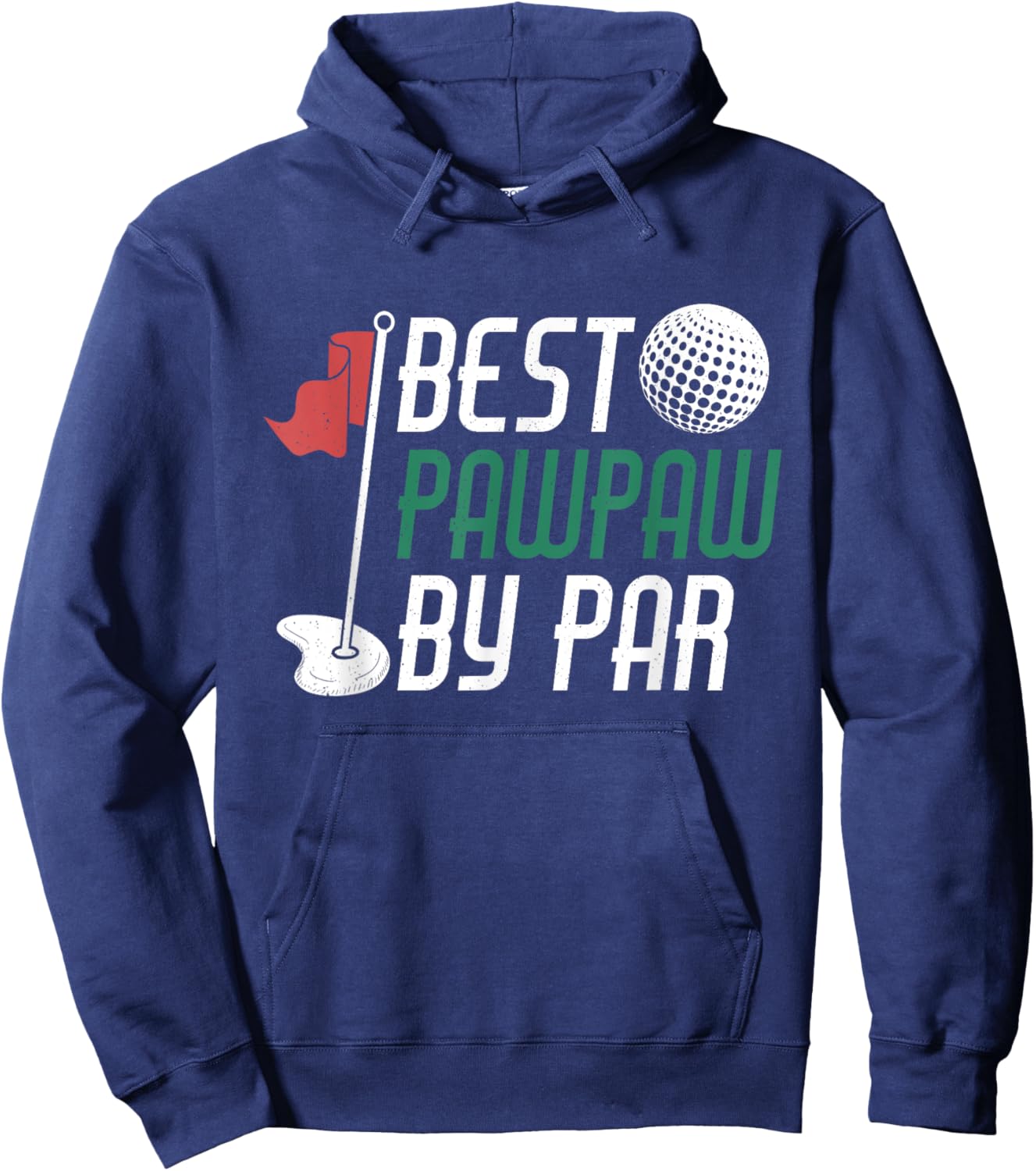 Best Pawpaw By Par Gift Father's Day Pawpaw Golf Golfing Hoodie - Hoodie | Navy