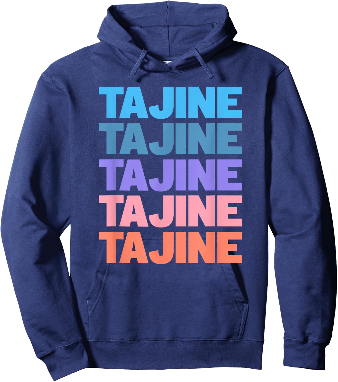 Funny Modern Repeated Tajine Tagine Maghreb Chef Hoodie - Hoodie | Navy
