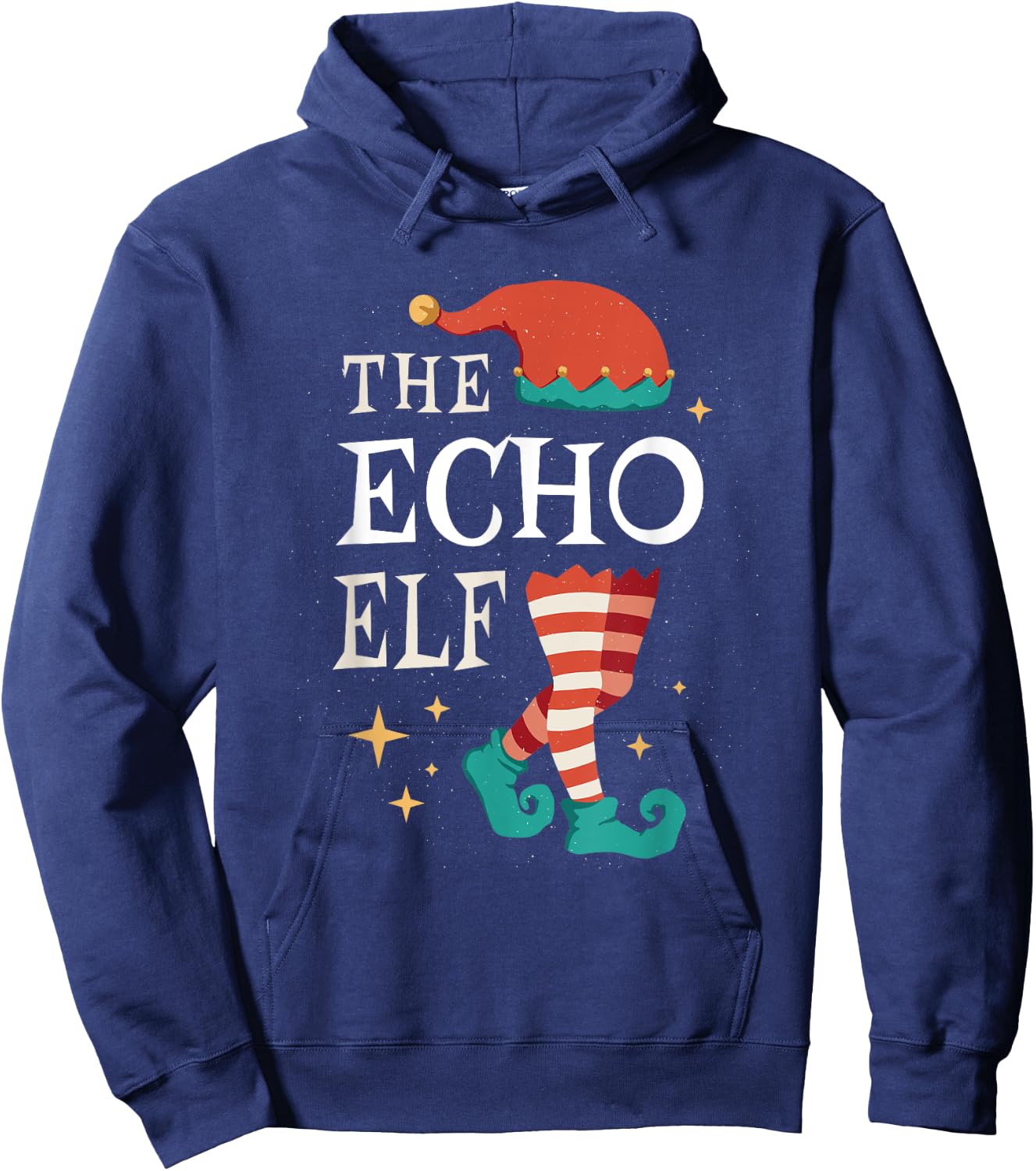 The Echo Elf Family Matching Group Christmas Funny Gifts Hoodie - Hoodie | Navy