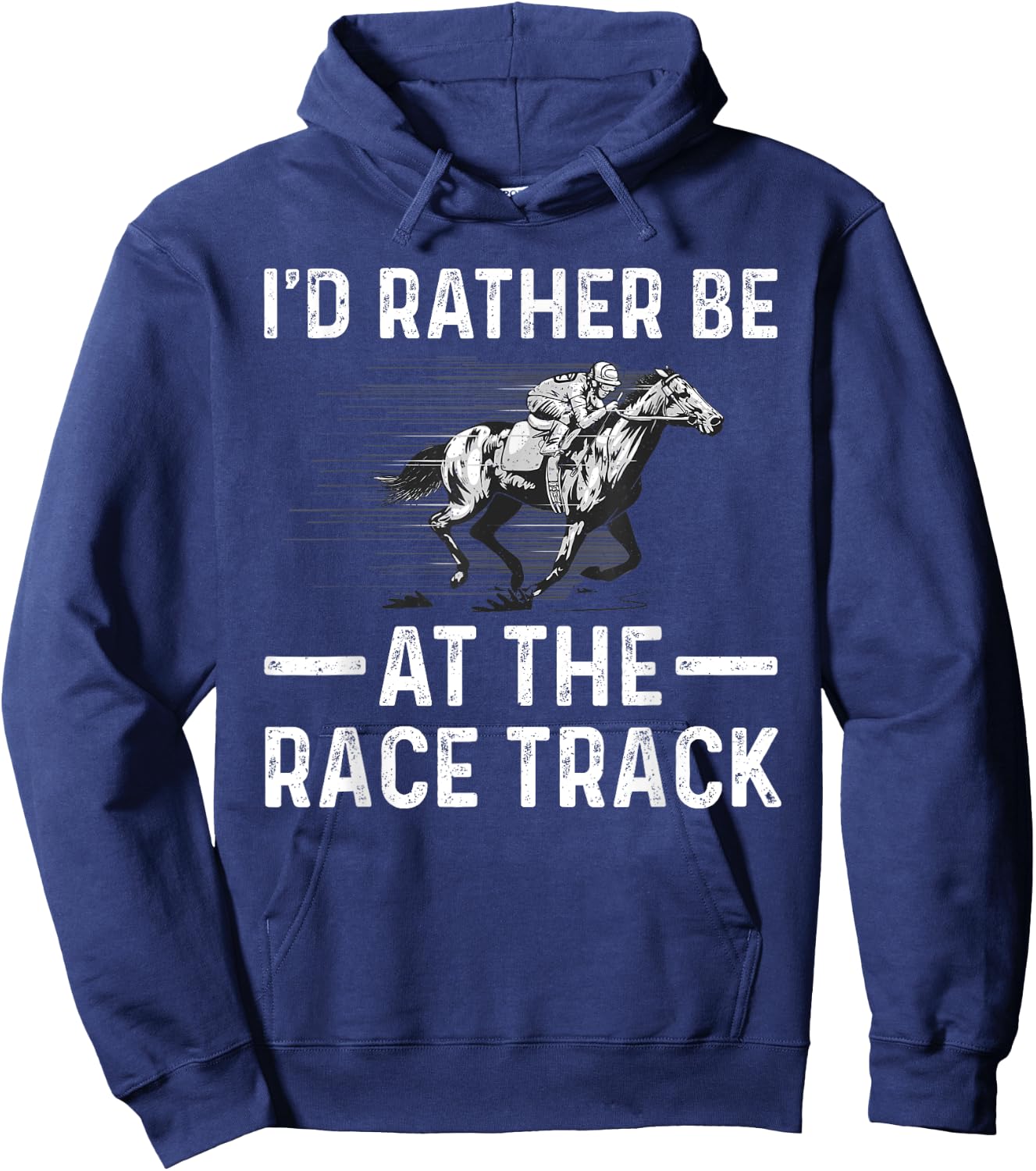 Cool Horse Racing Women Race Jockey Derby Equestrian Hoodie - Hoodie | Navy