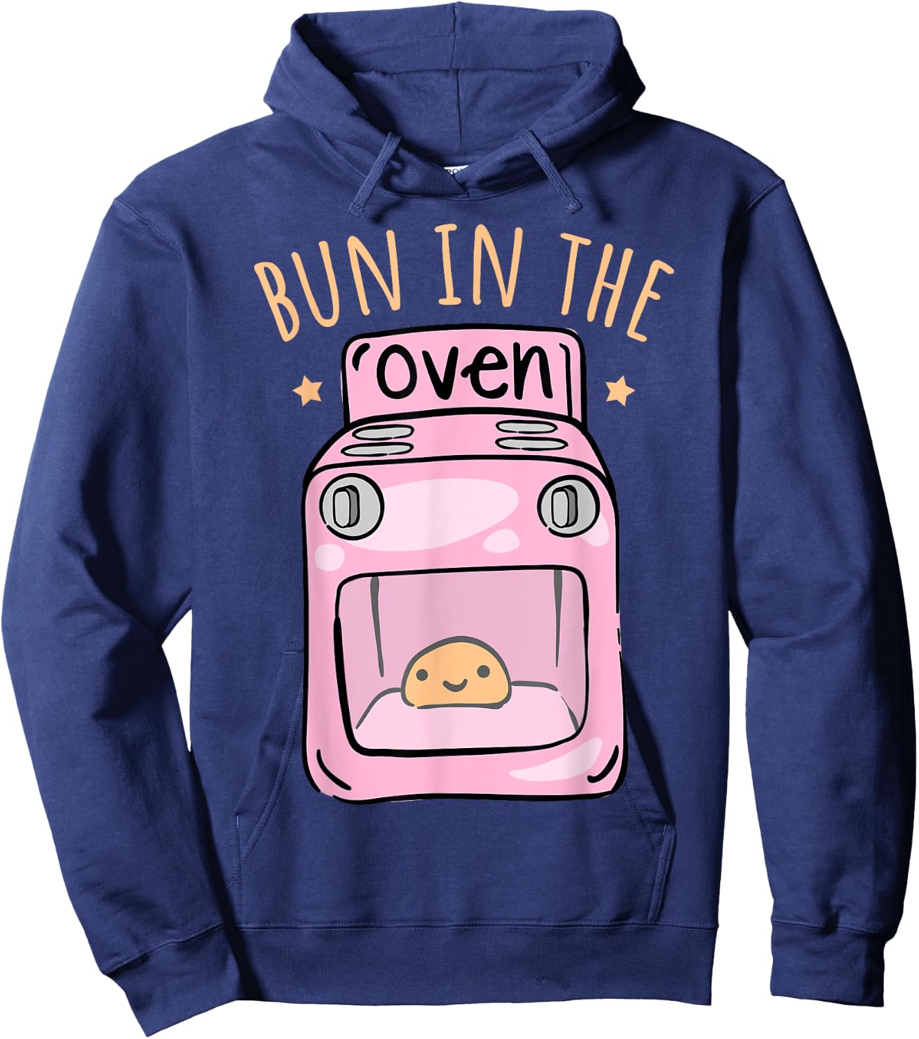 Bun In The Oven - Baby Announcement Hoodie - Hoodie | Navy