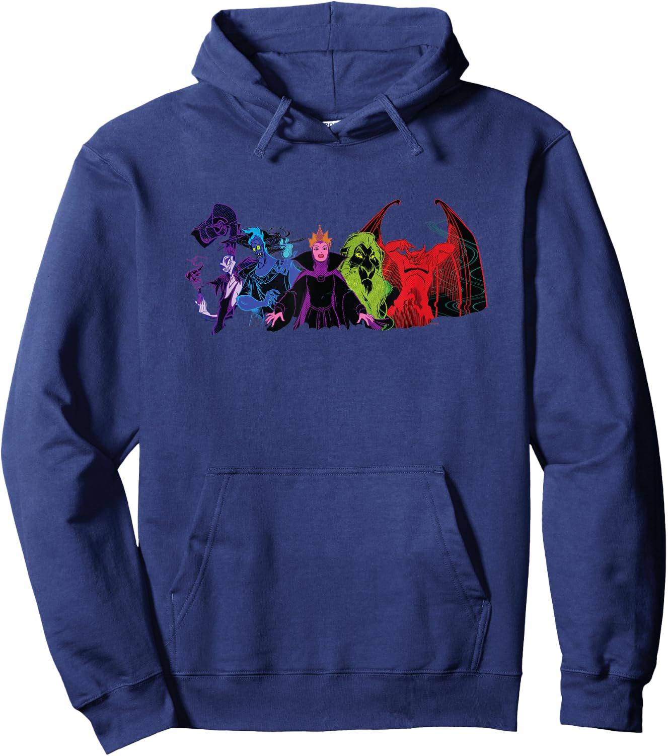 Disney Villains Squad Wickedly Chaotic Colors Anti-Love Hoodie - Hoodie | Navy