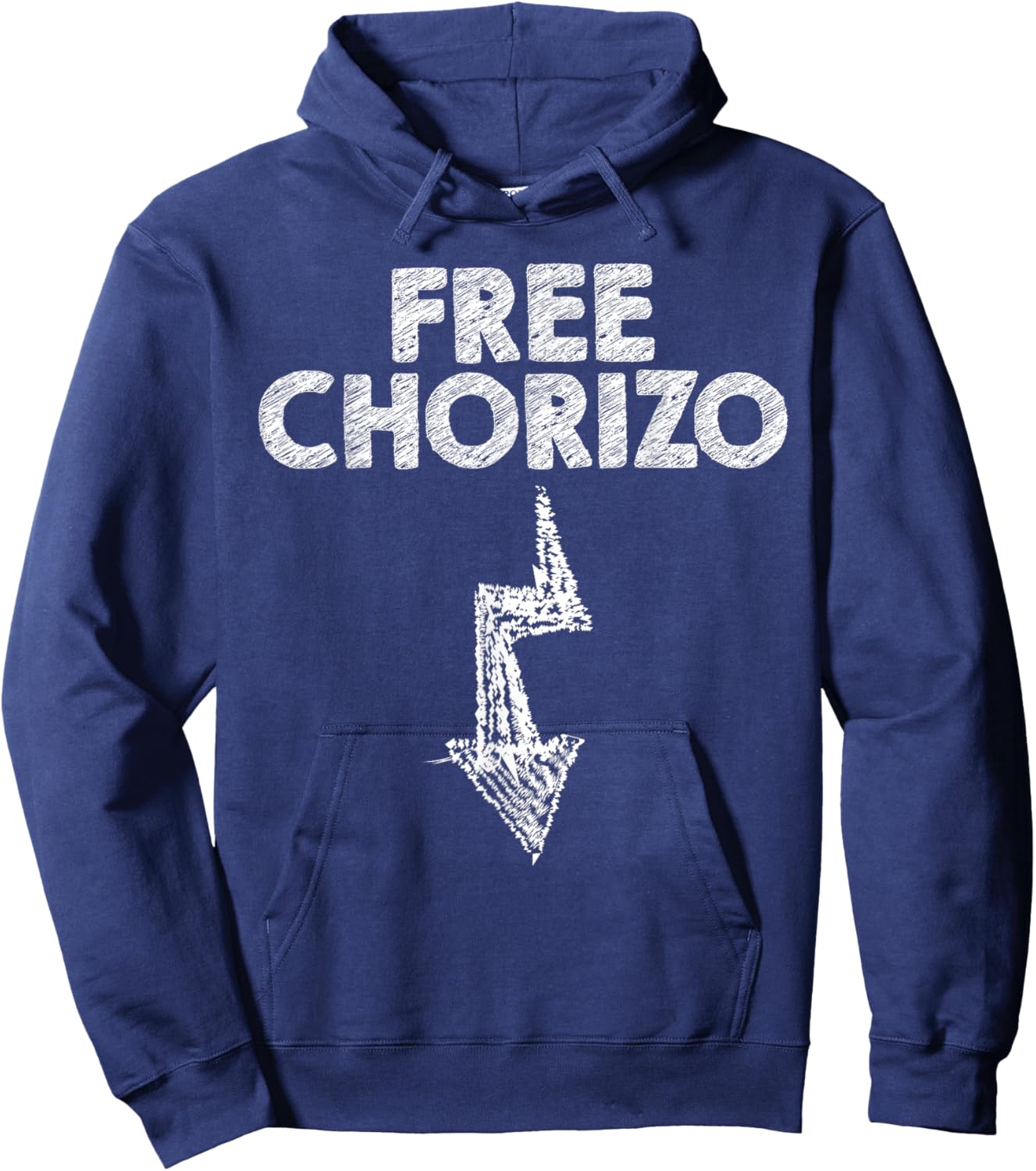 Free Chorizo Meaty Sausage Chorizo Hoodie - Hoodie | Navy