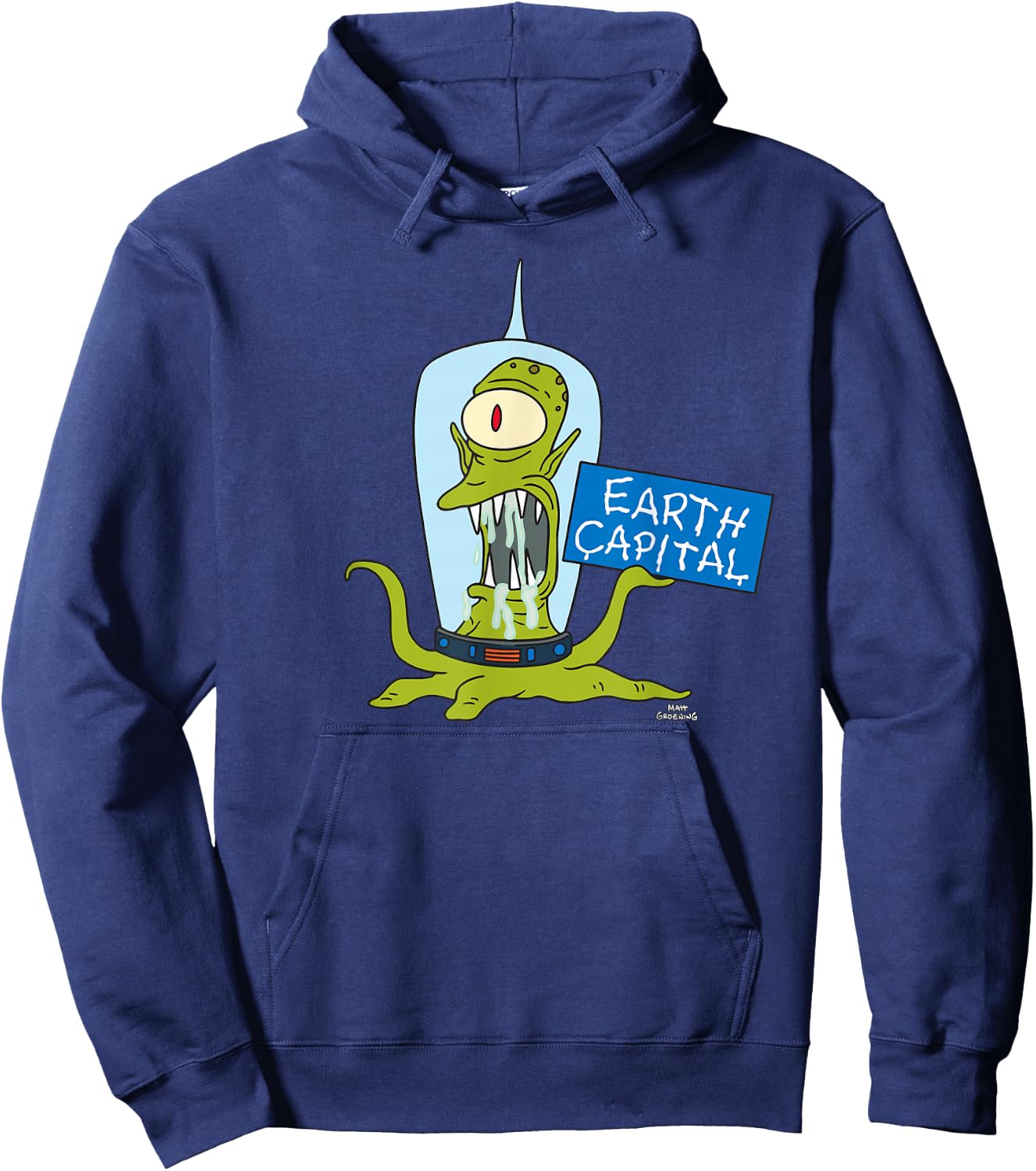 The Simpsons Kang and Kodos Earth Capital Hoodie - Hoodie | Navy