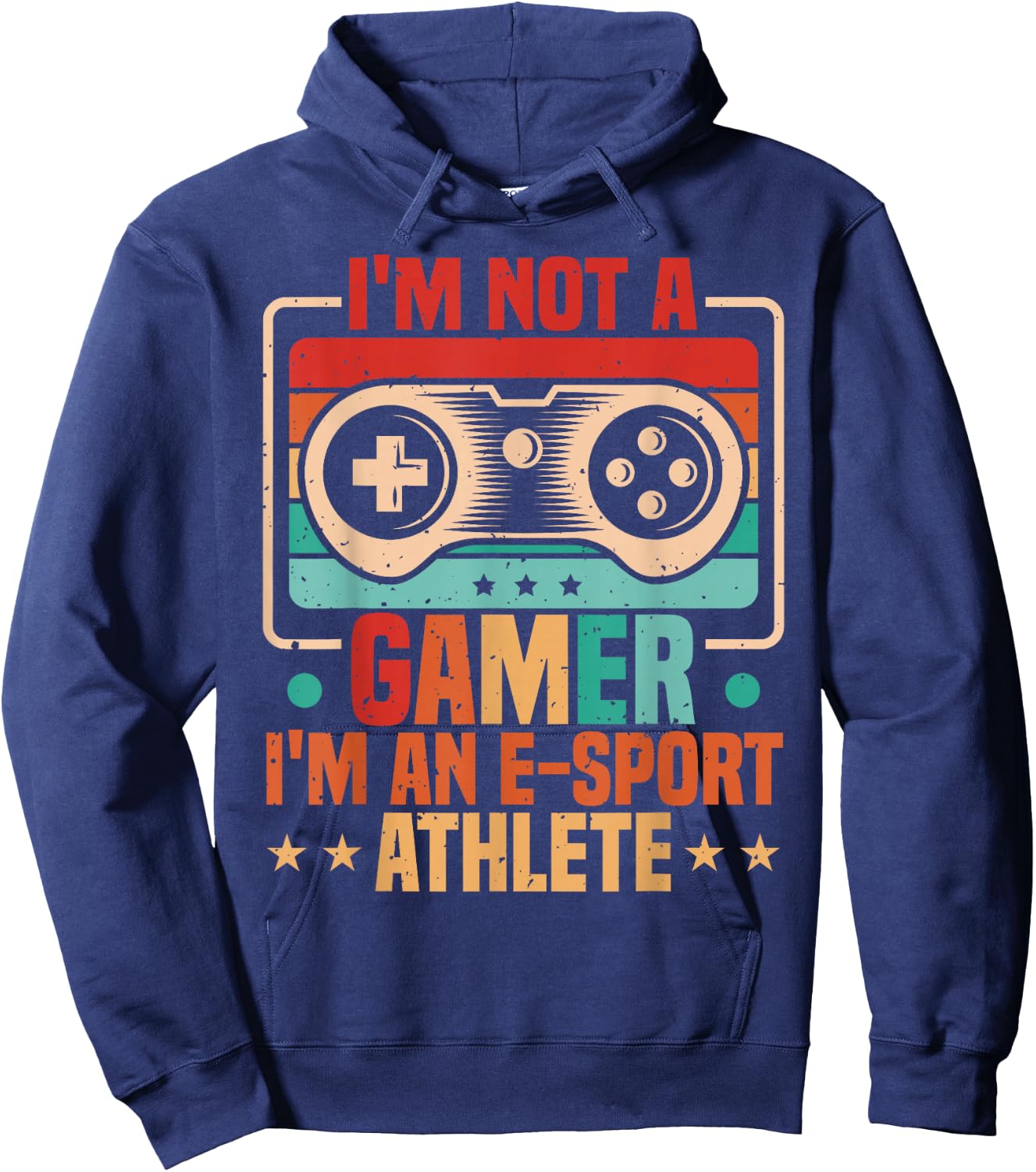 Gamer & E-Sport Athlete, Funny Video Games & eSport Gaming Hoodie - Hoodie | Navy
