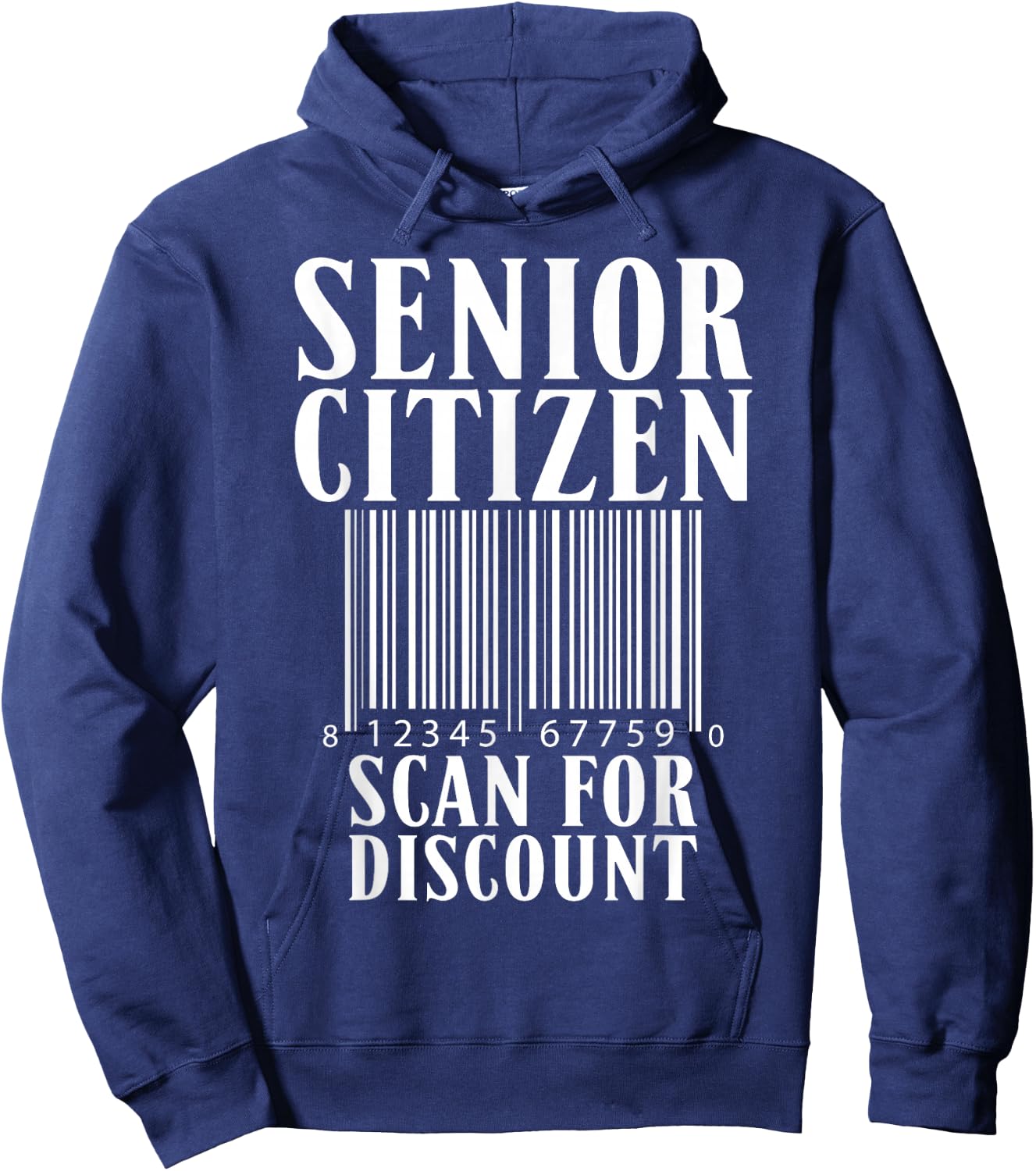 Senior Citizen Scan For Discount Old Age Retired Pensioners Hoodie - Hoodie | Navy