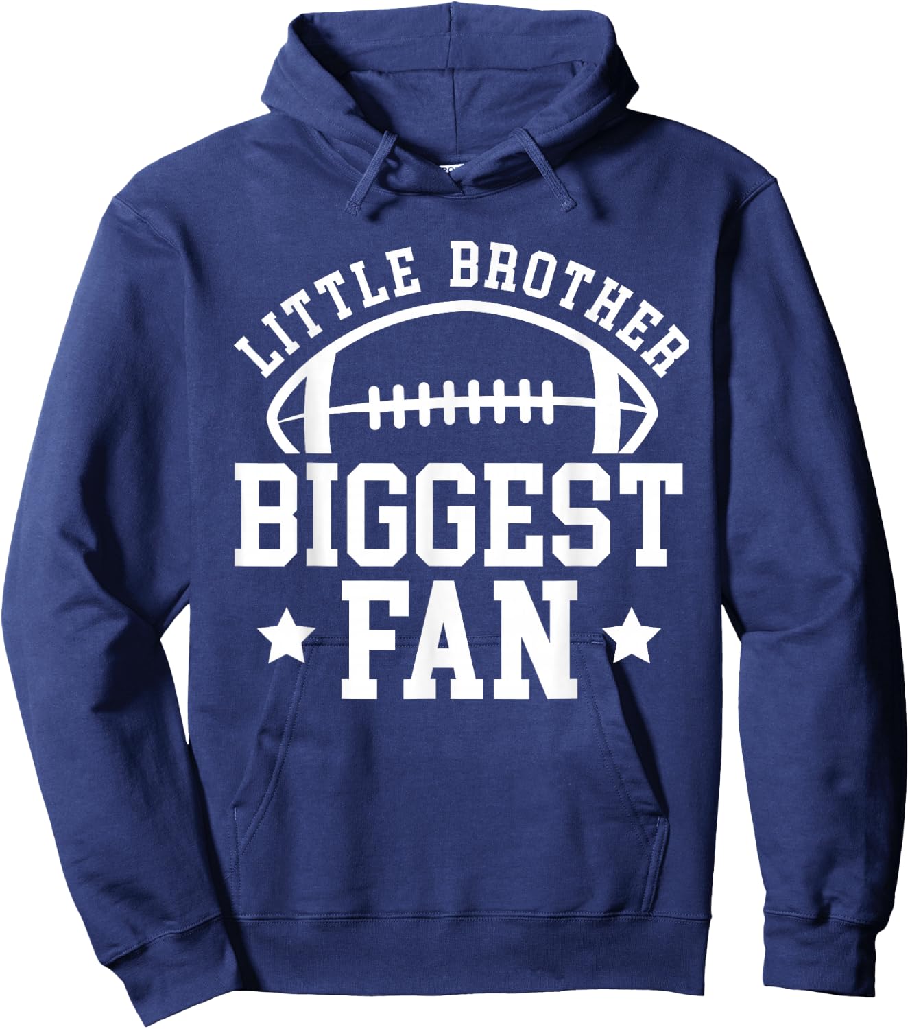 Little Brother Football Brother Of A Football Player Hoodie - Hoodie | Navy