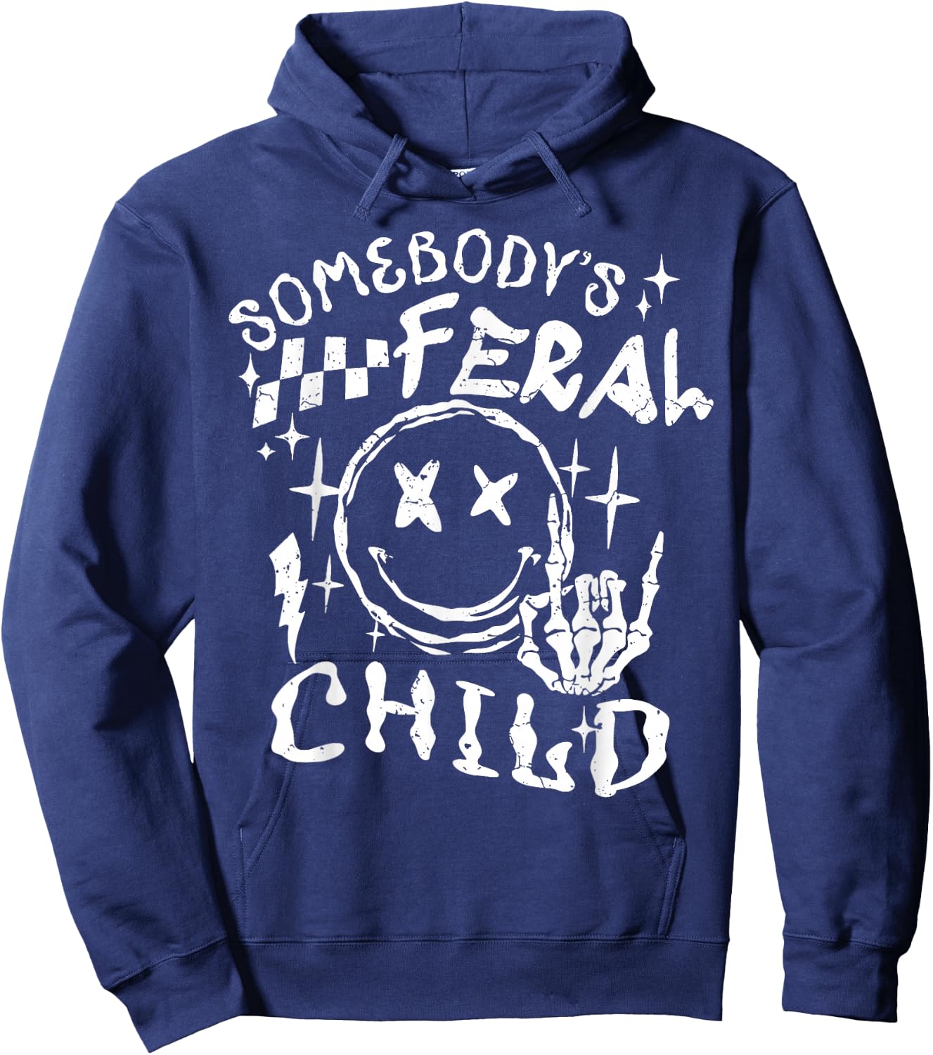 Somebody's Feral Child Hoodie - Hoodie | Navy