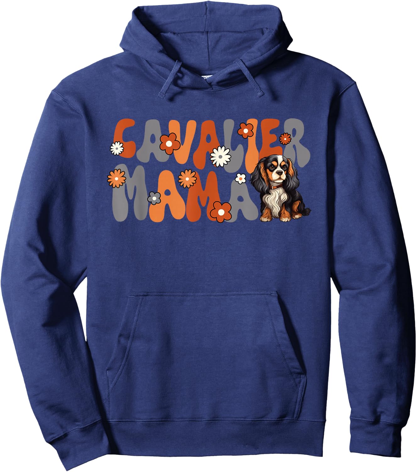 Cavalier King Charles Spaniel Groovy World's Best Cavalier Hoodie - Hoodie | Navy