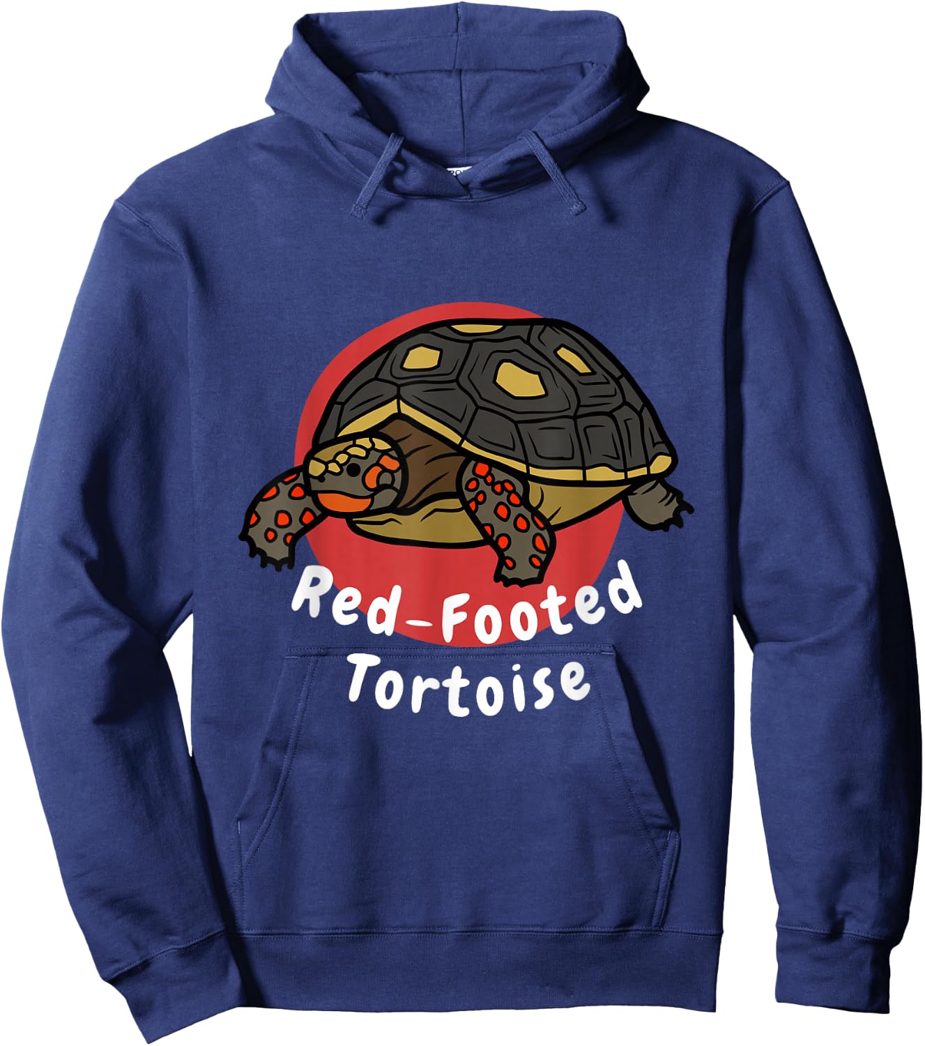 Red-Footed Tortoise Funny Pet Tortoise Turtle Hoodie - Hoodie | Navy