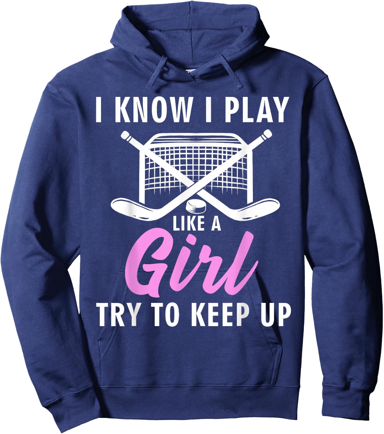 Cool Ice Hockey Girls Field Hockey Lover Team Hoodie - Hoodie | Navy